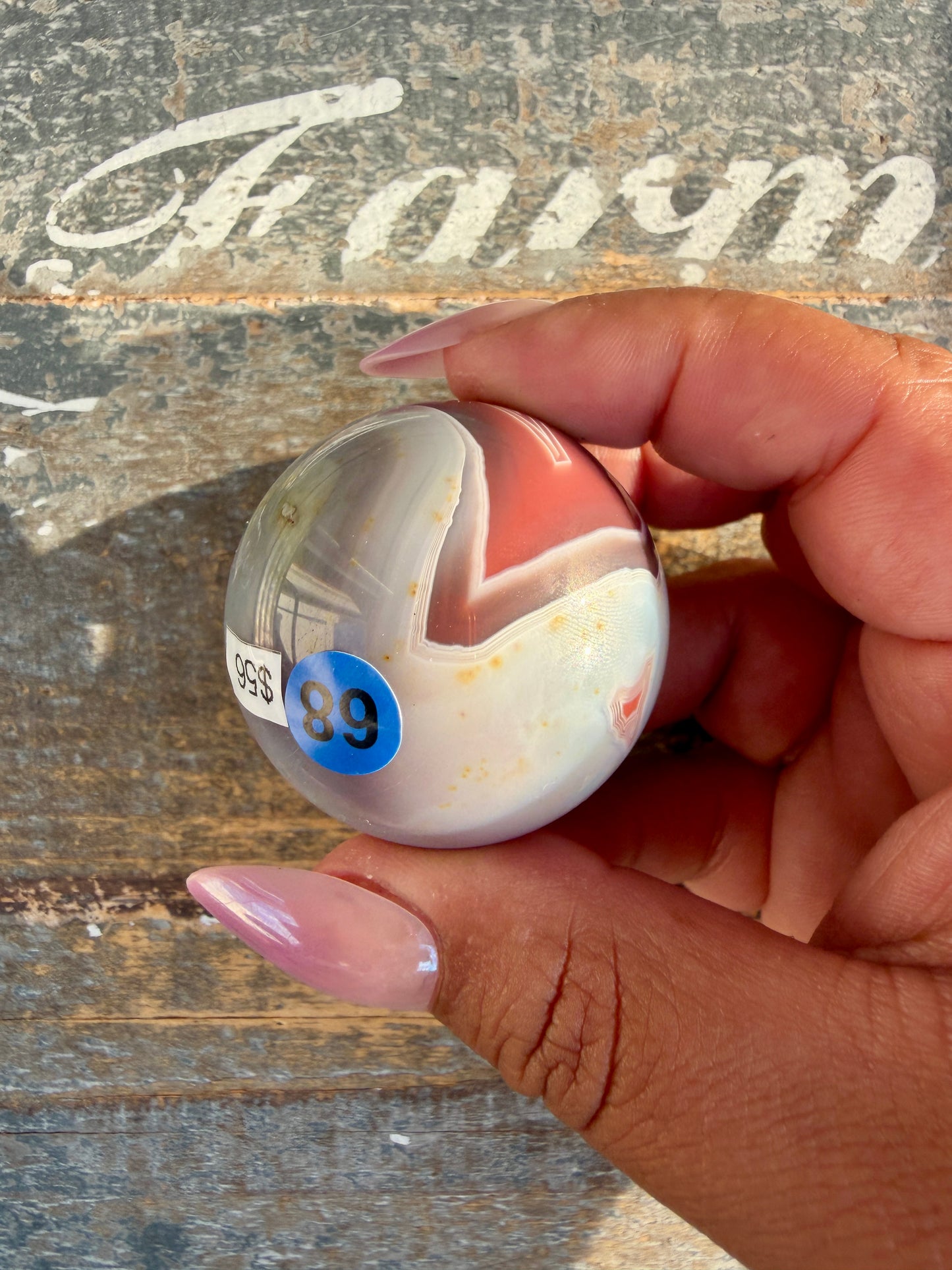 Gorgeous Swazi Agate Sphere | Opt 68