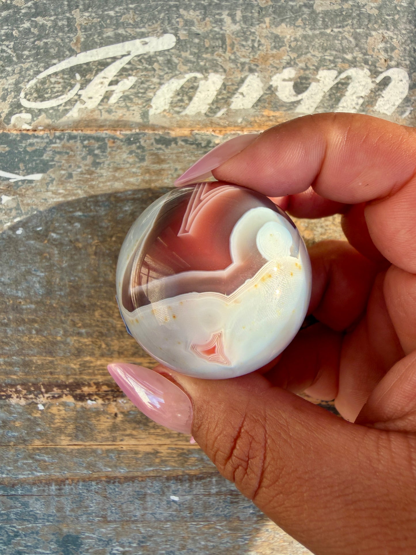 Gorgeous Swazi Agate Sphere | Opt 68