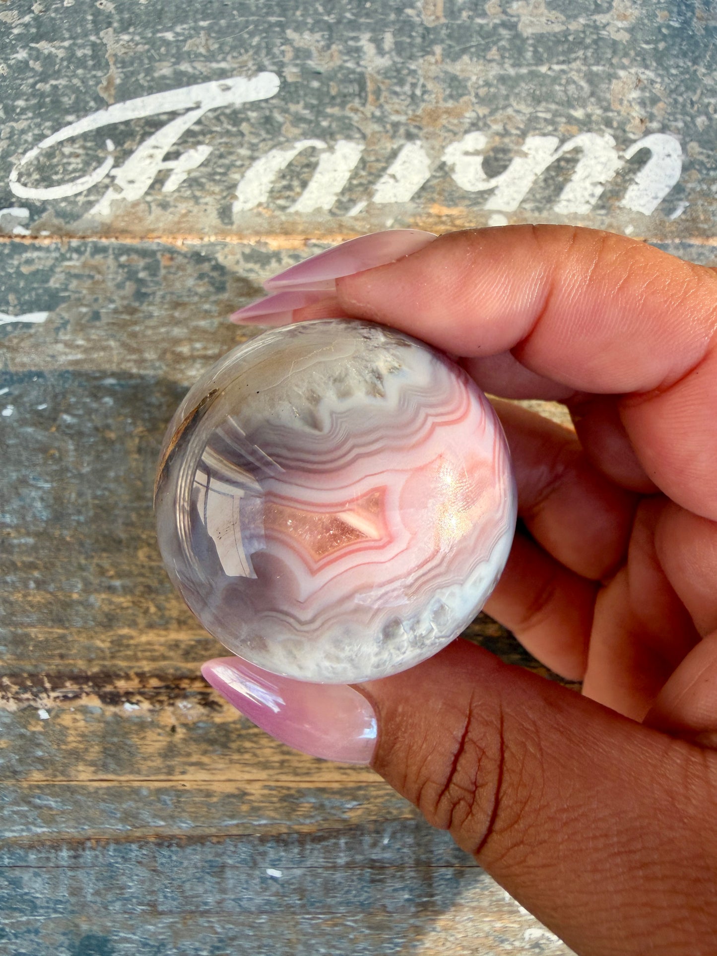 Gorgeous Swazi Agate Sphere | Opt 67