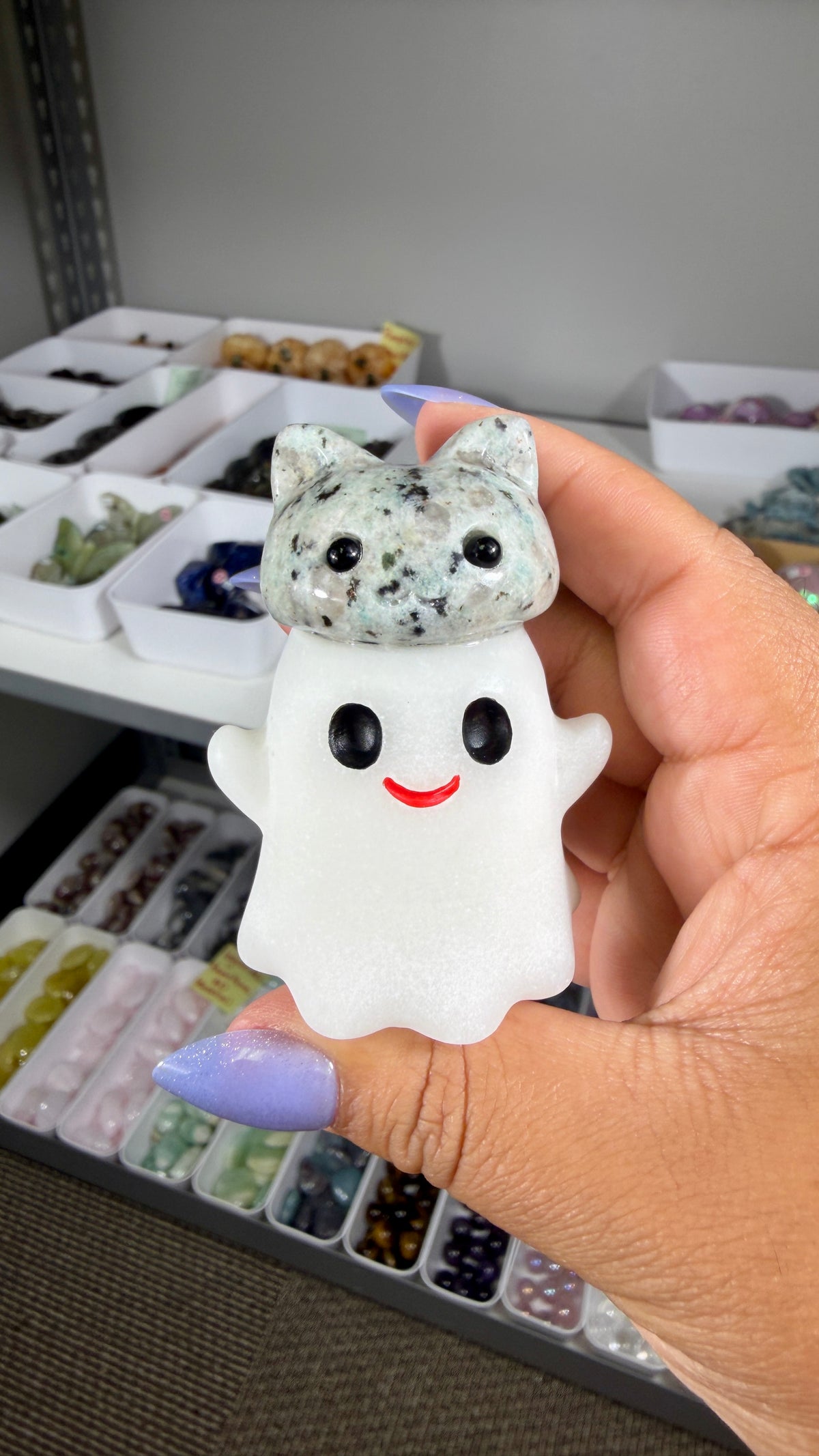 Adorable Ghost with Kiwi Jasper Kitty | Opt 6