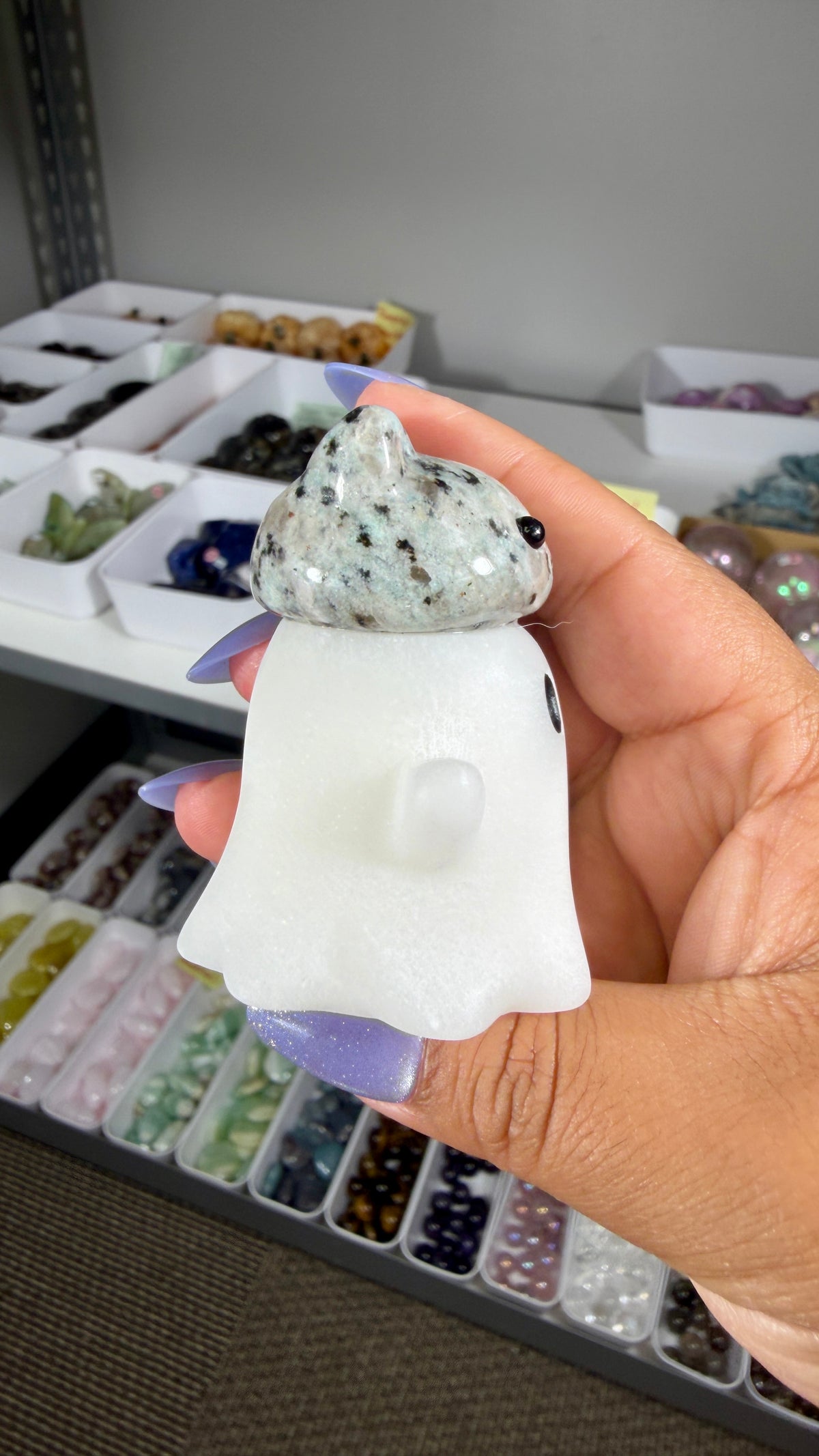 Adorable Ghost with Kiwi Jasper Kitty | Opt 6