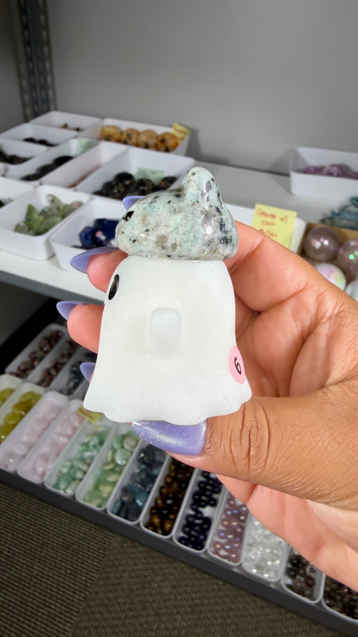 Adorable Ghost with Kiwi Jasper Kitty | Opt 6