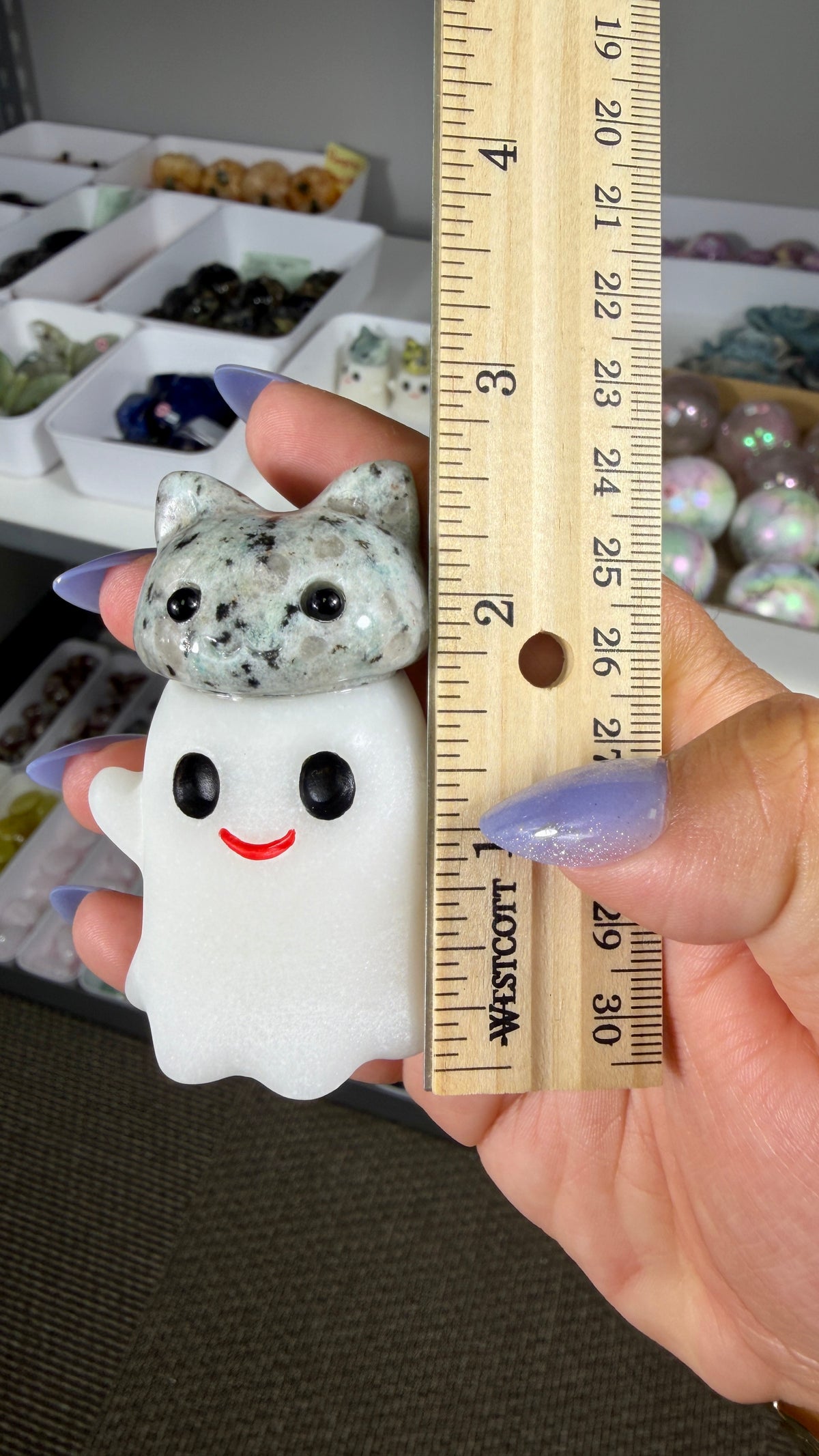 Adorable Ghost with Kiwi Jasper Kitty | Opt 6