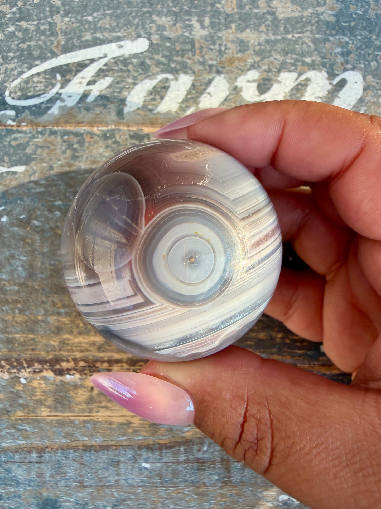 Gorgeous Swazi Agate Sphere (DRUZY) | Opt 64