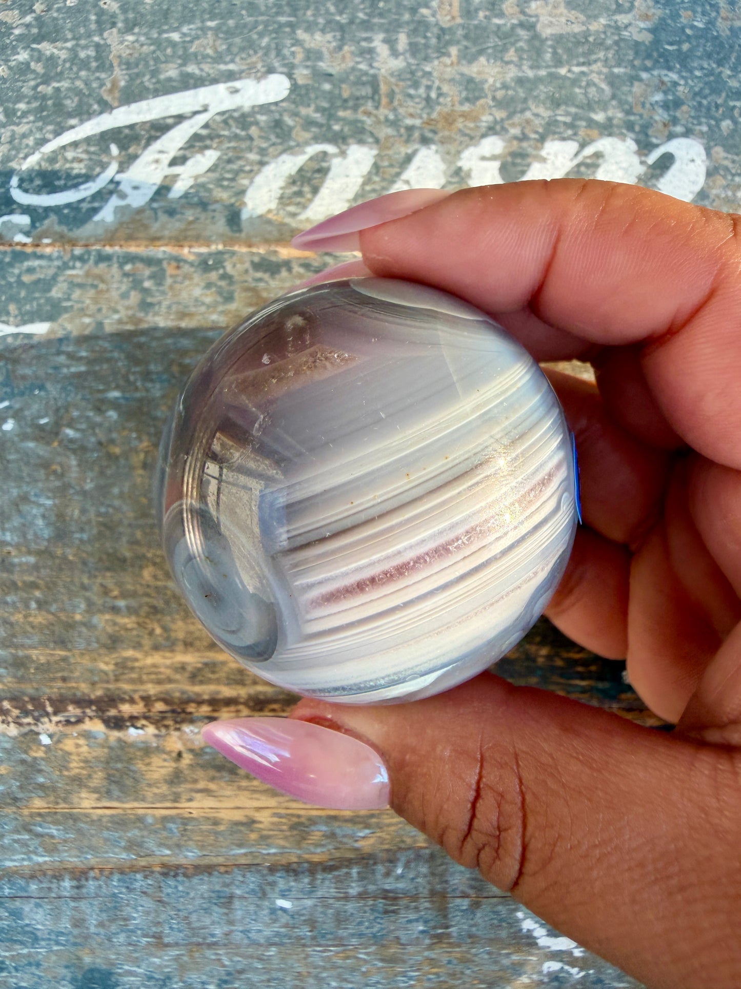 Gorgeous Swazi Agate Sphere (DRUZY) | Opt 64