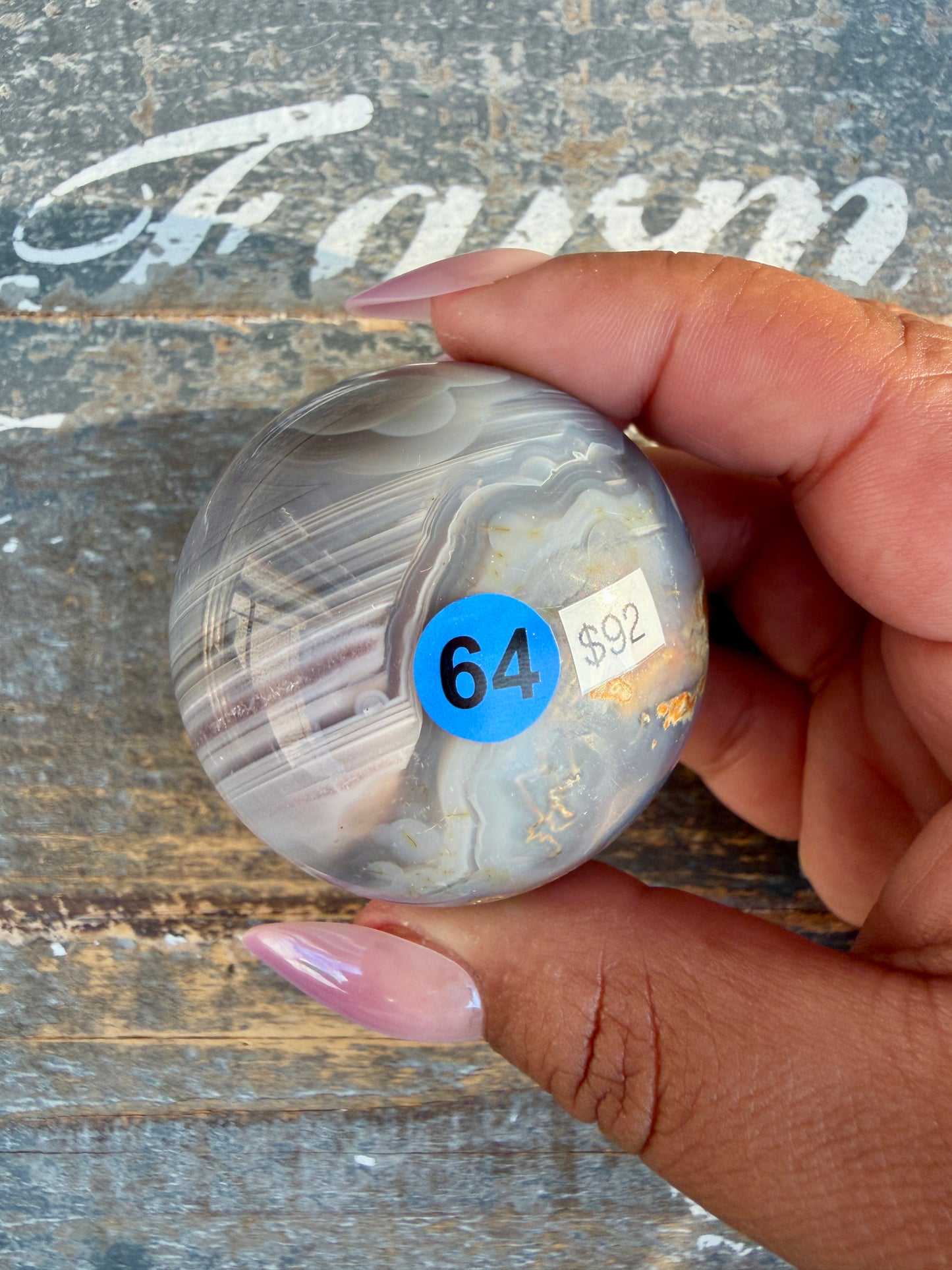 Gorgeous Swazi Agate Sphere (DRUZY) | Opt 64