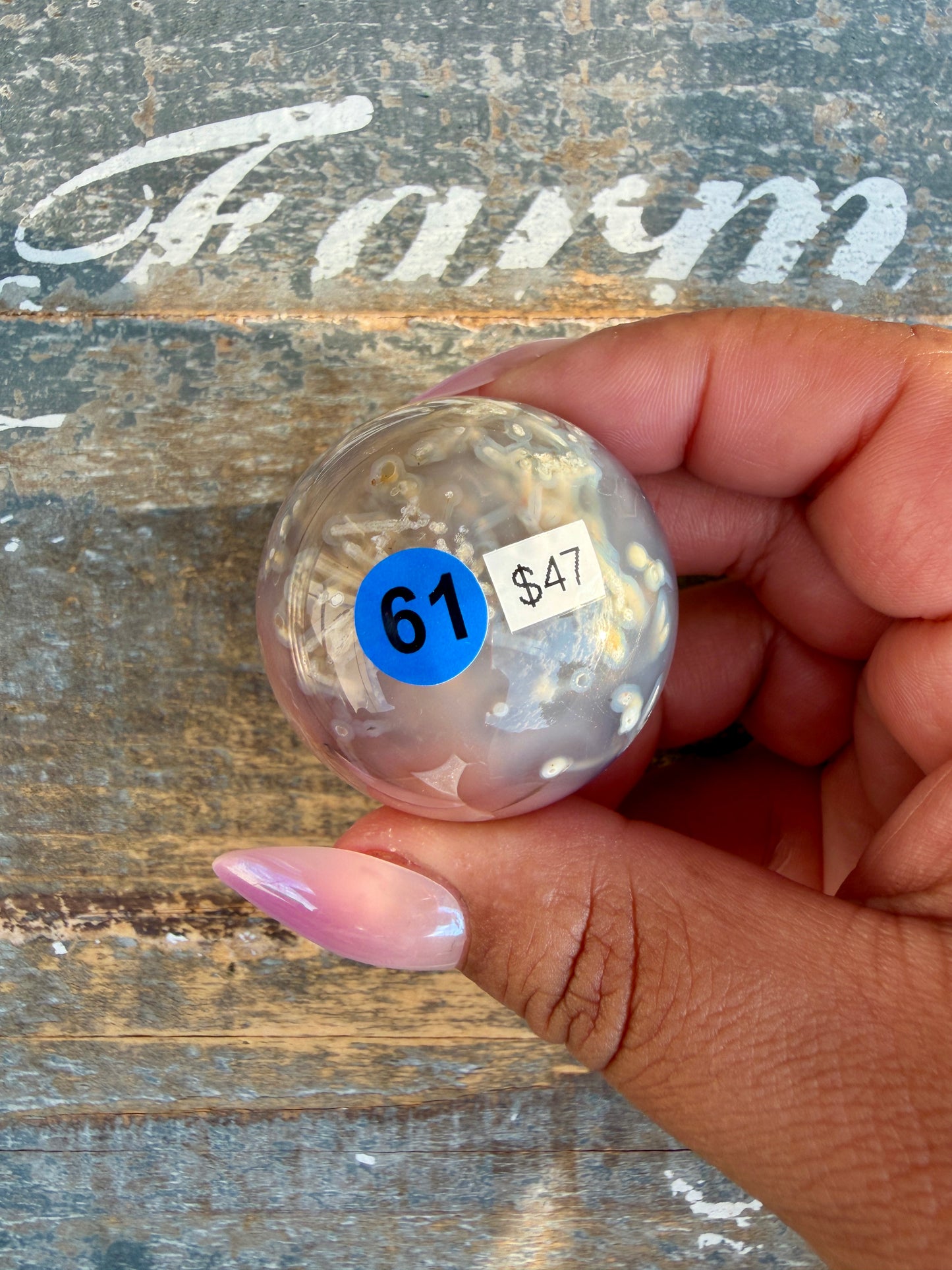 Gorgeous Swazi Agate Sphere (DRUZY) | Opt 61