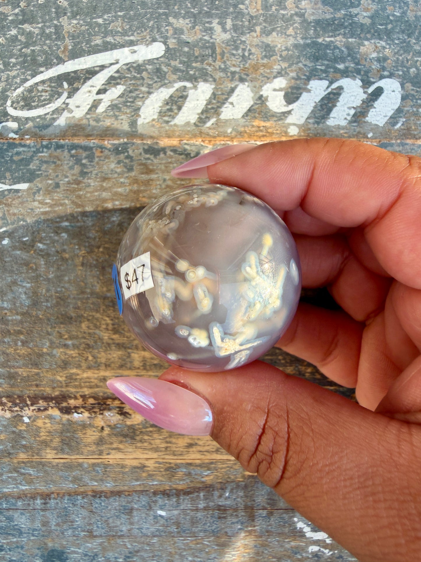 Gorgeous Swazi Agate Sphere (DRUZY) | Opt 61