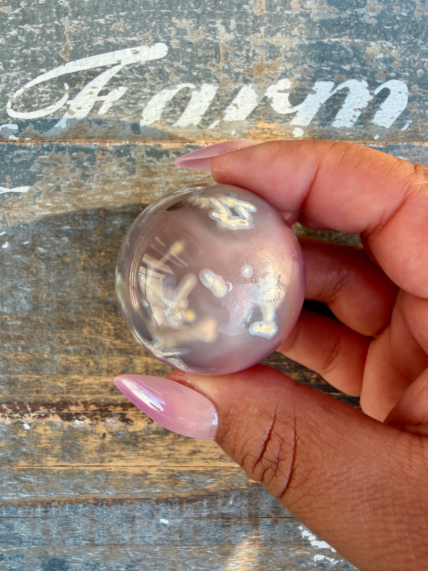 Gorgeous Swazi Agate Sphere (DRUZY) | Opt 61