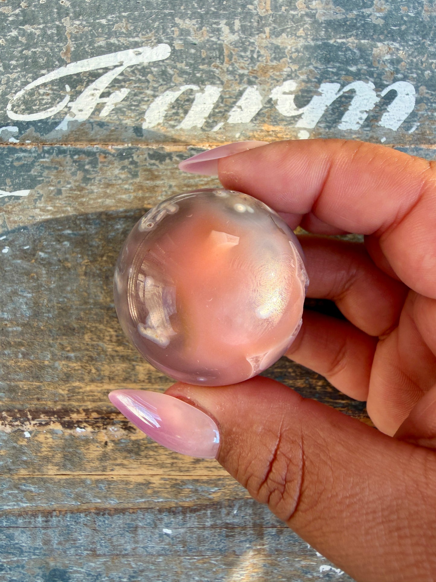 Gorgeous Swazi Agate Sphere (DRUZY) | Opt 61