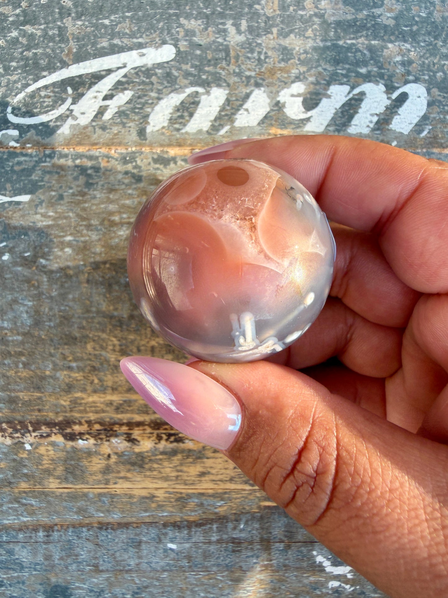 Gorgeous Swazi Agate Sphere (DRUZY) | Opt 61