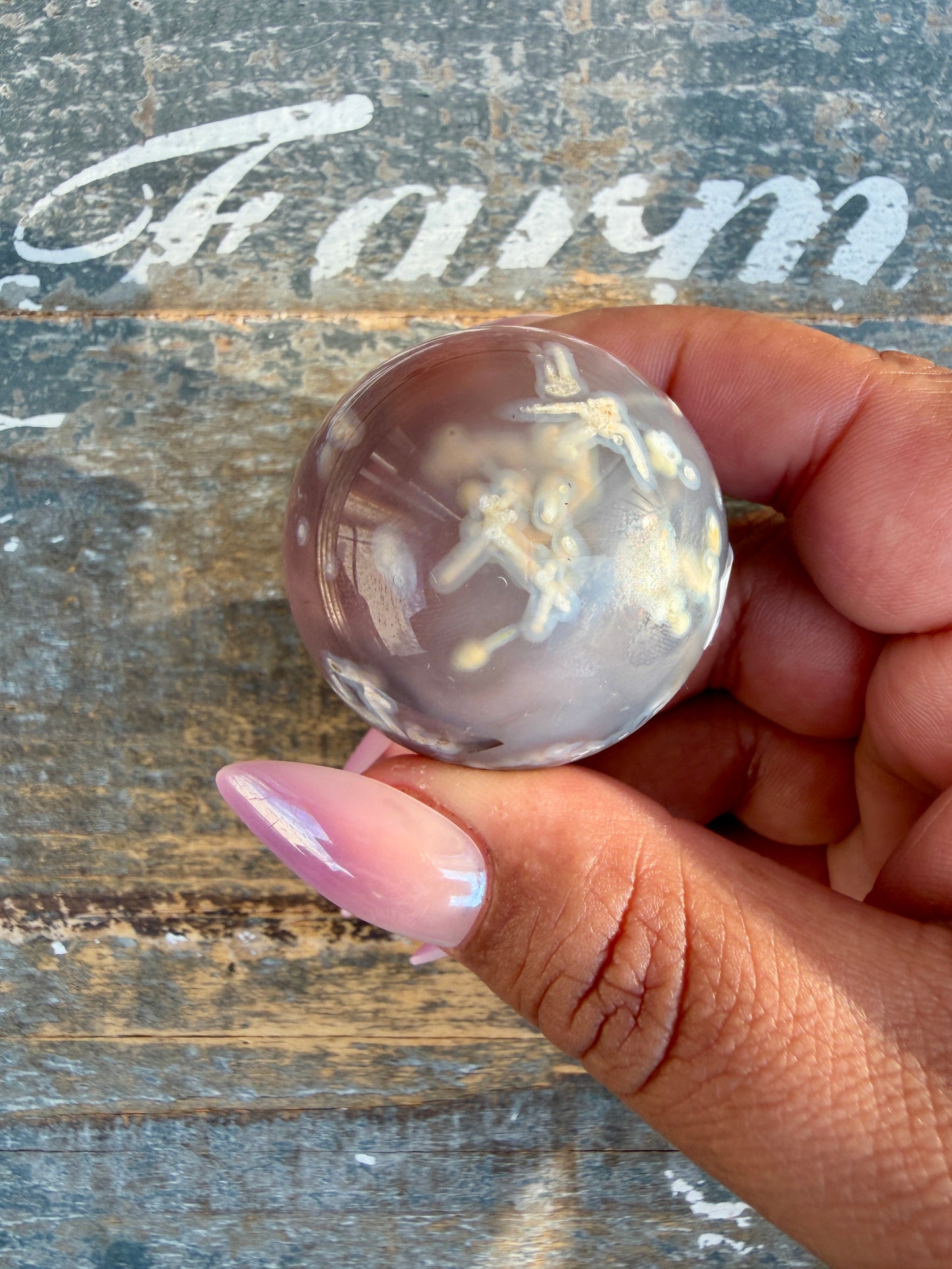 Gorgeous Swazi Agate Sphere (DRUZY) | Opt 61