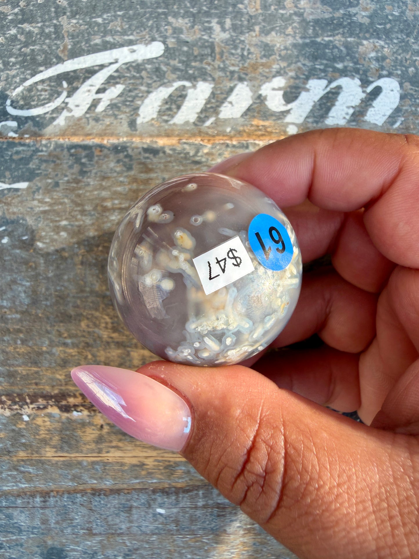 Gorgeous Swazi Agate Sphere (DRUZY) | Opt 61
