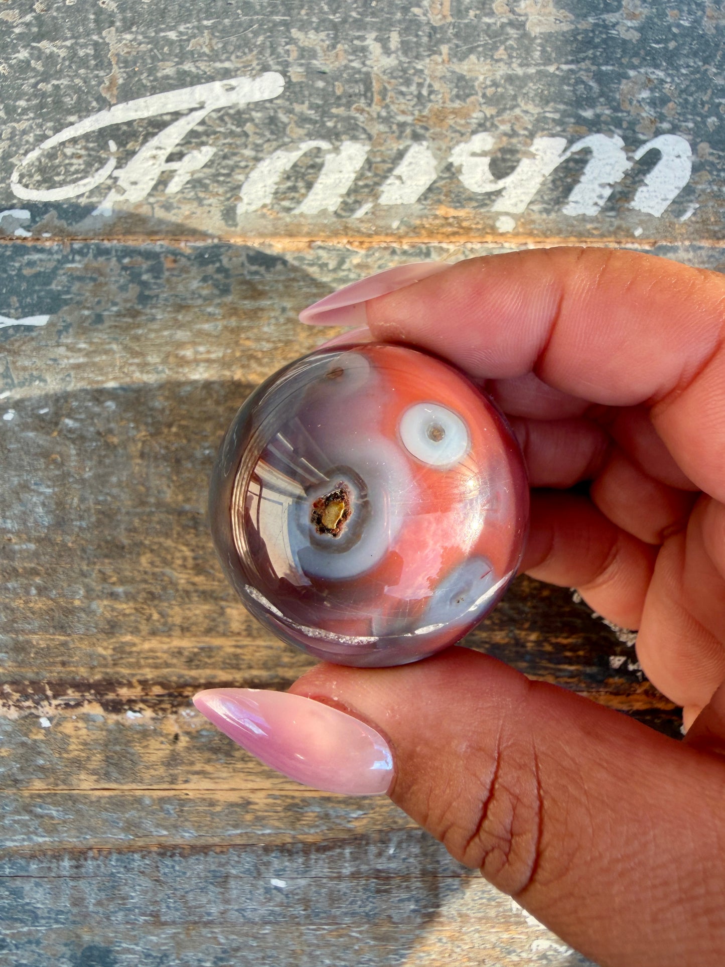 Gorgeous Swazi Agate Sphere | Opt 63