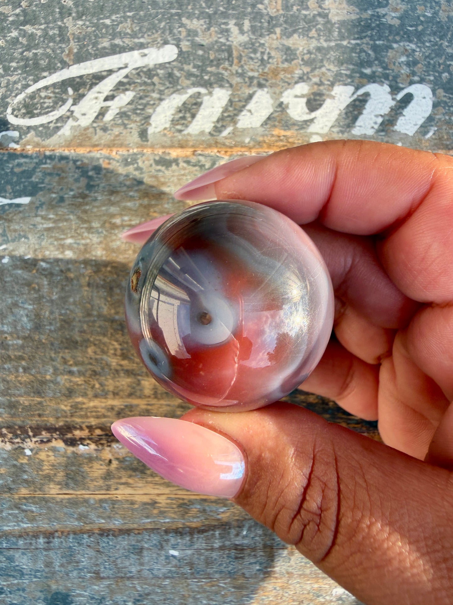Gorgeous Swazi Agate Sphere | Opt 63