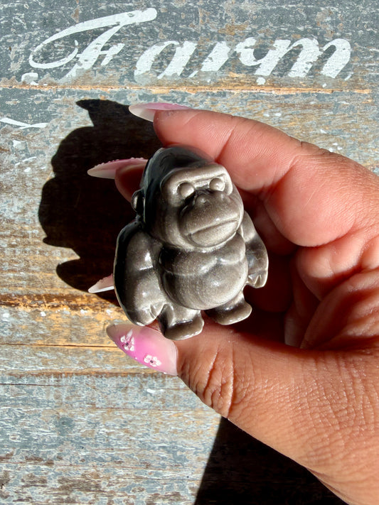 Adorable Silver Sheen Gorilla | Opt 84