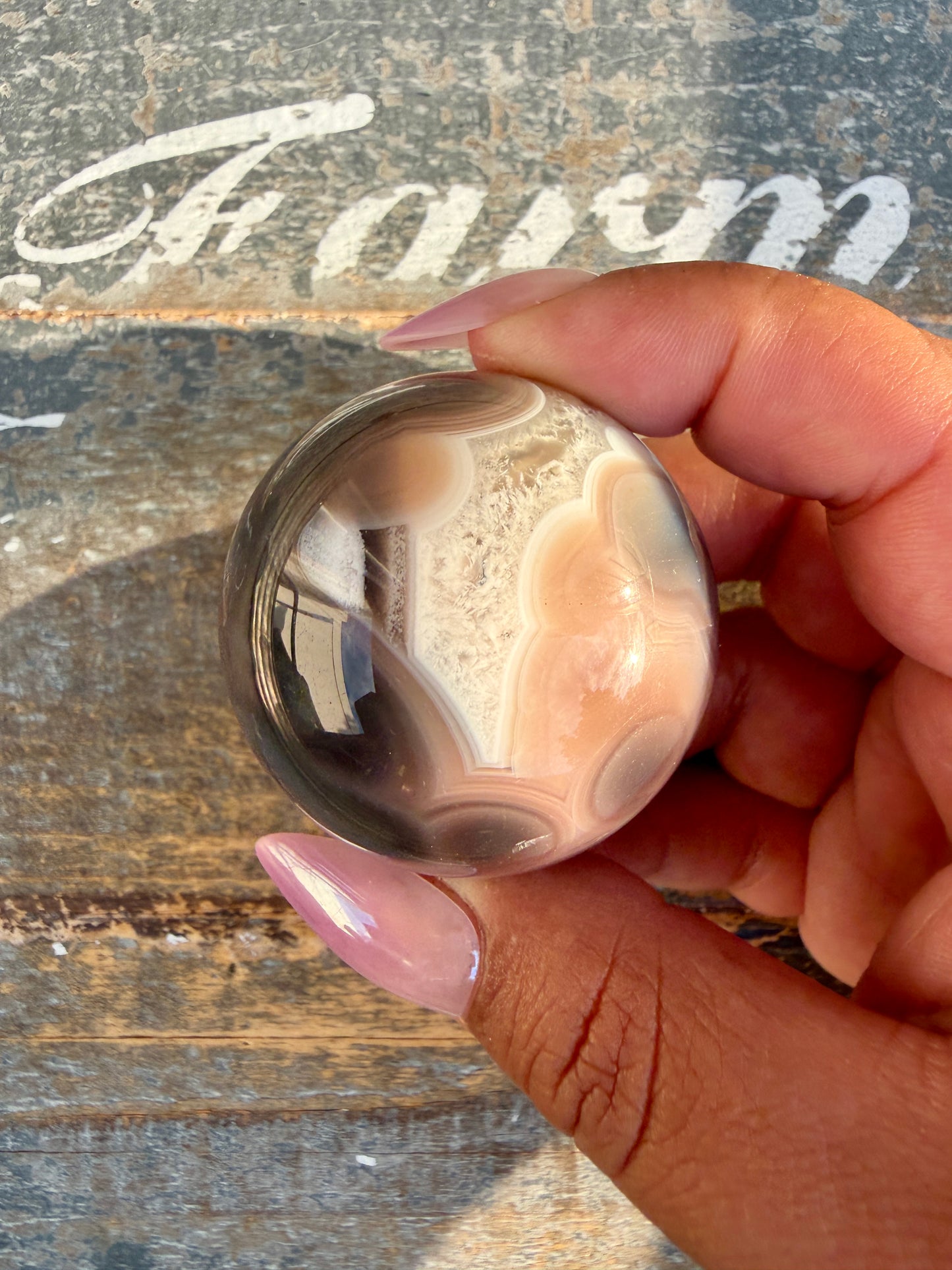 Gorgeous Swazi Agate Sphere | Opt 58