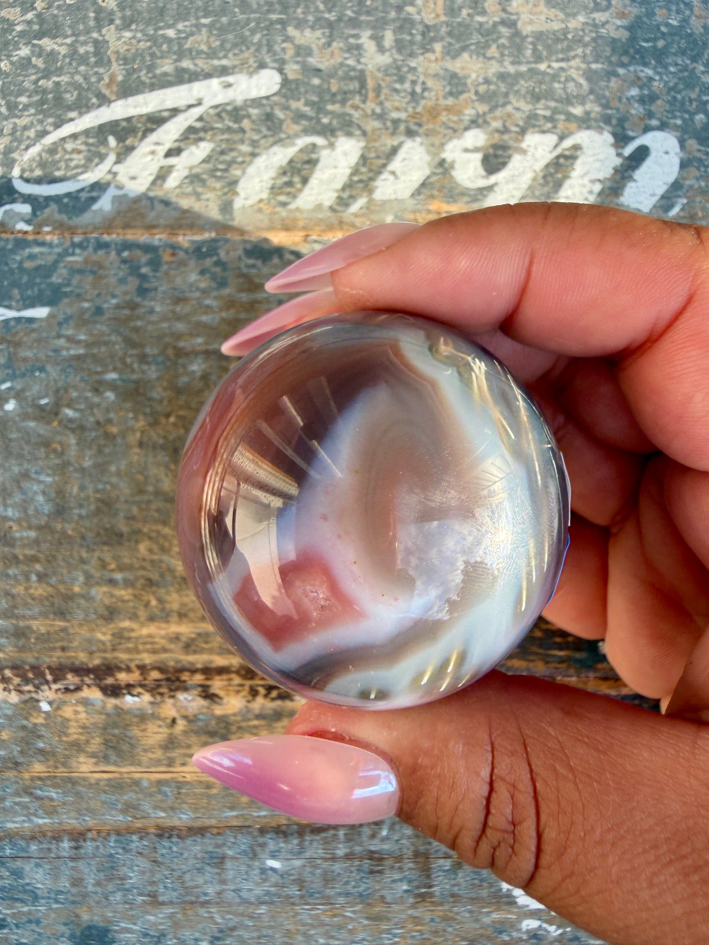 Gorgeous Swazi Agate Sphere | Opt 54
