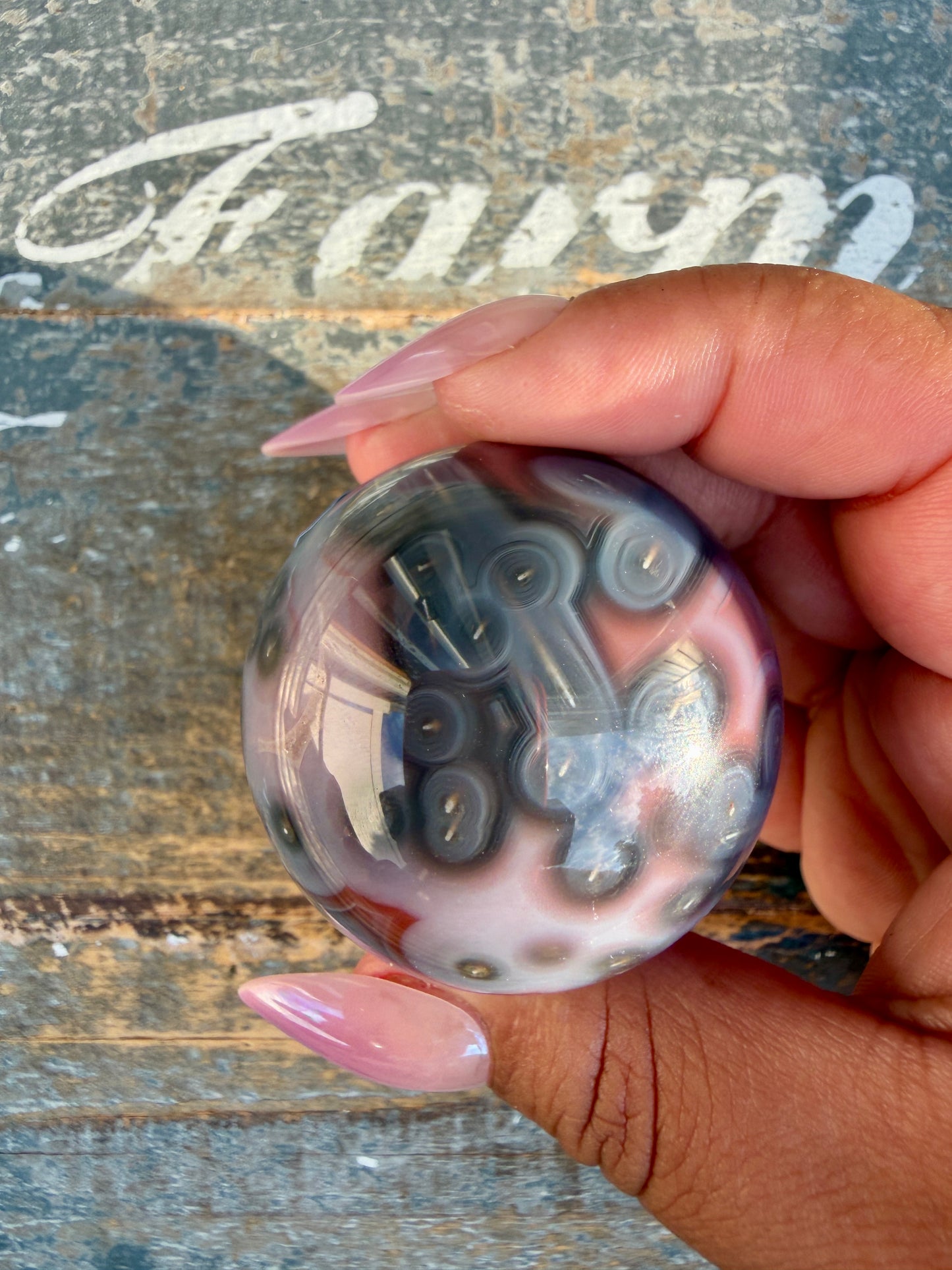 Gorgeous Swazi Agate Sphere | Opt 54