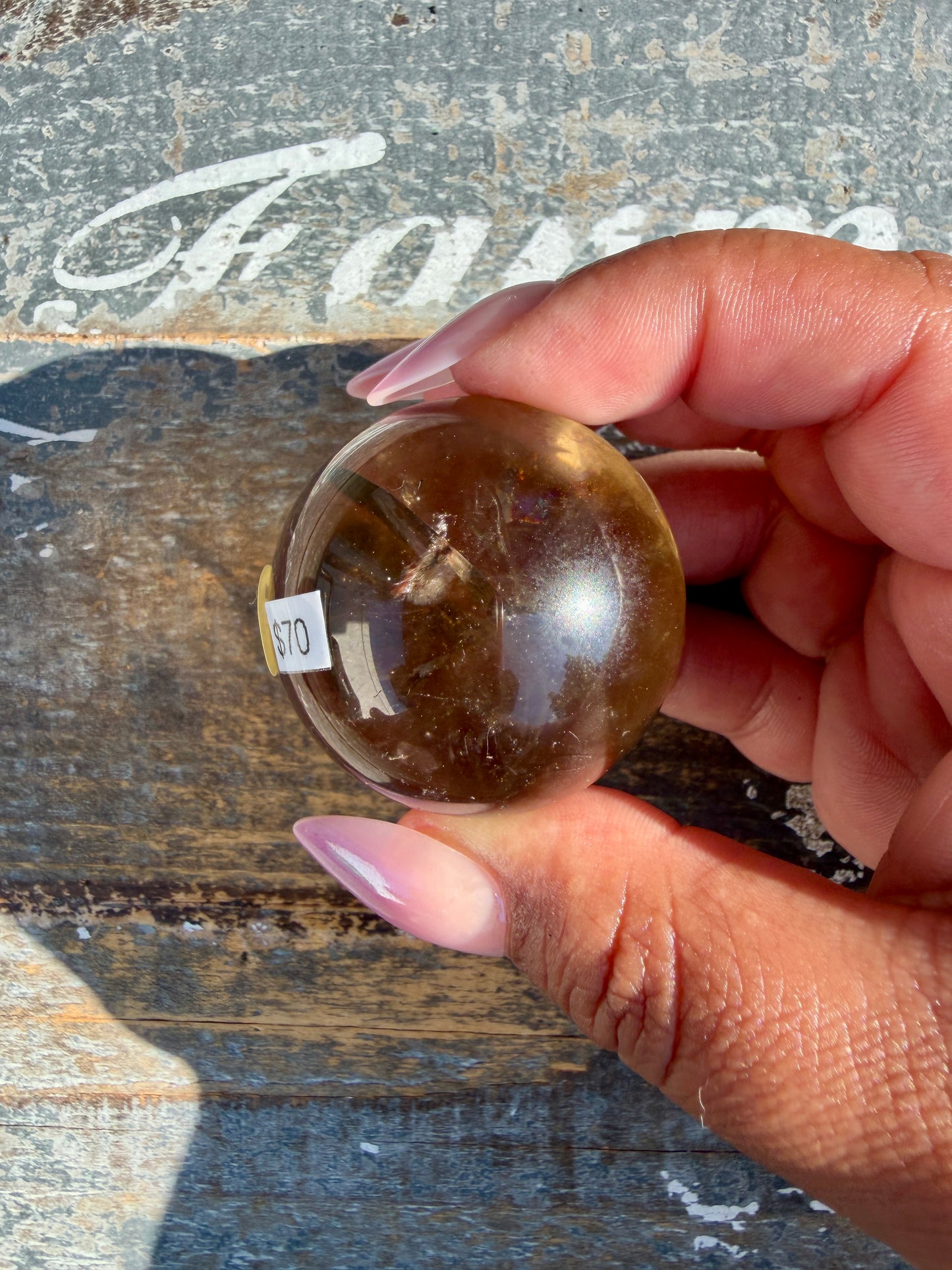 Gorgeous Natural Citrine Sphere from the Congo | Opt F