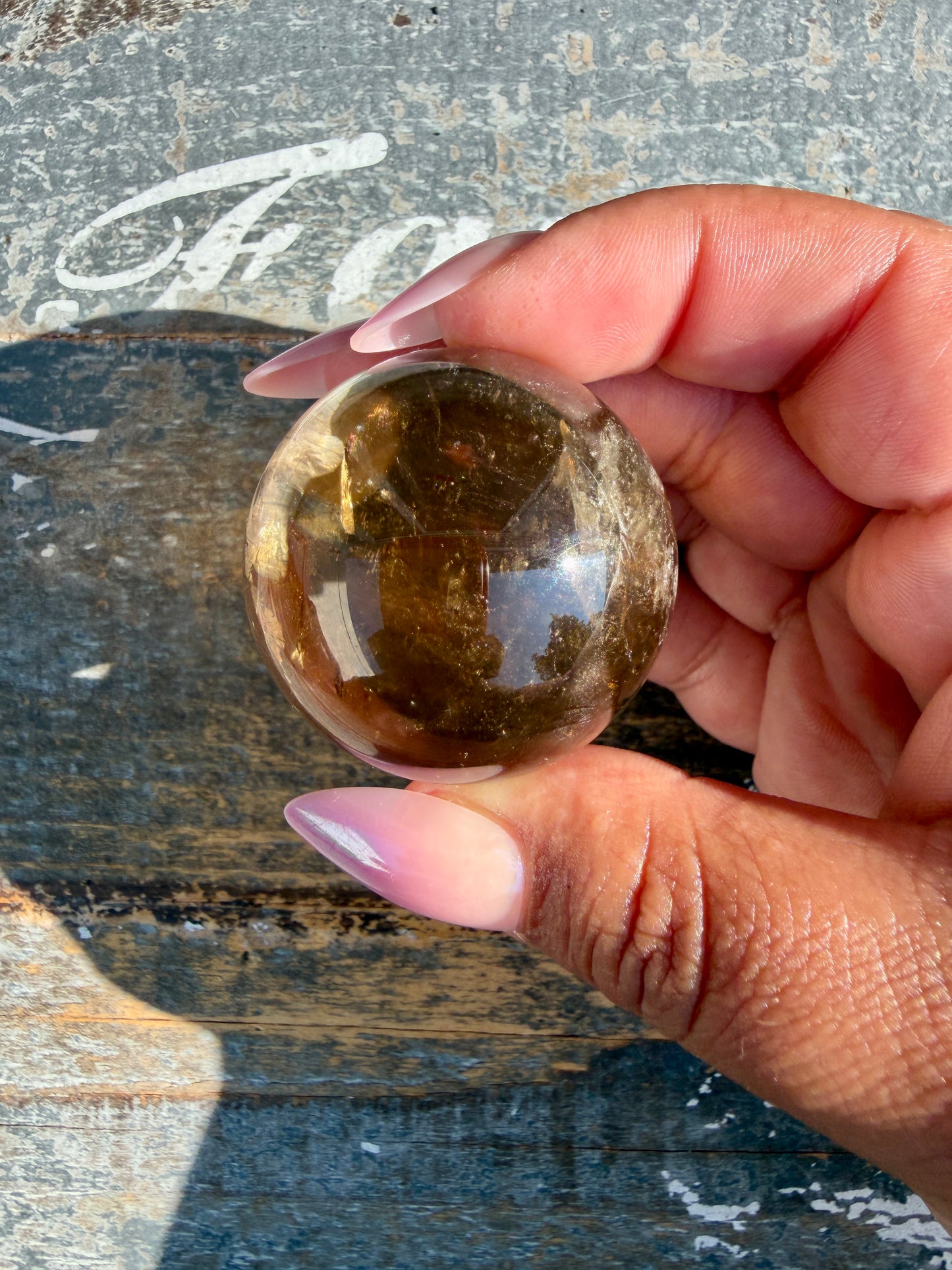 Gorgeous Natural Citrine Sphere from the Congo | Opt F