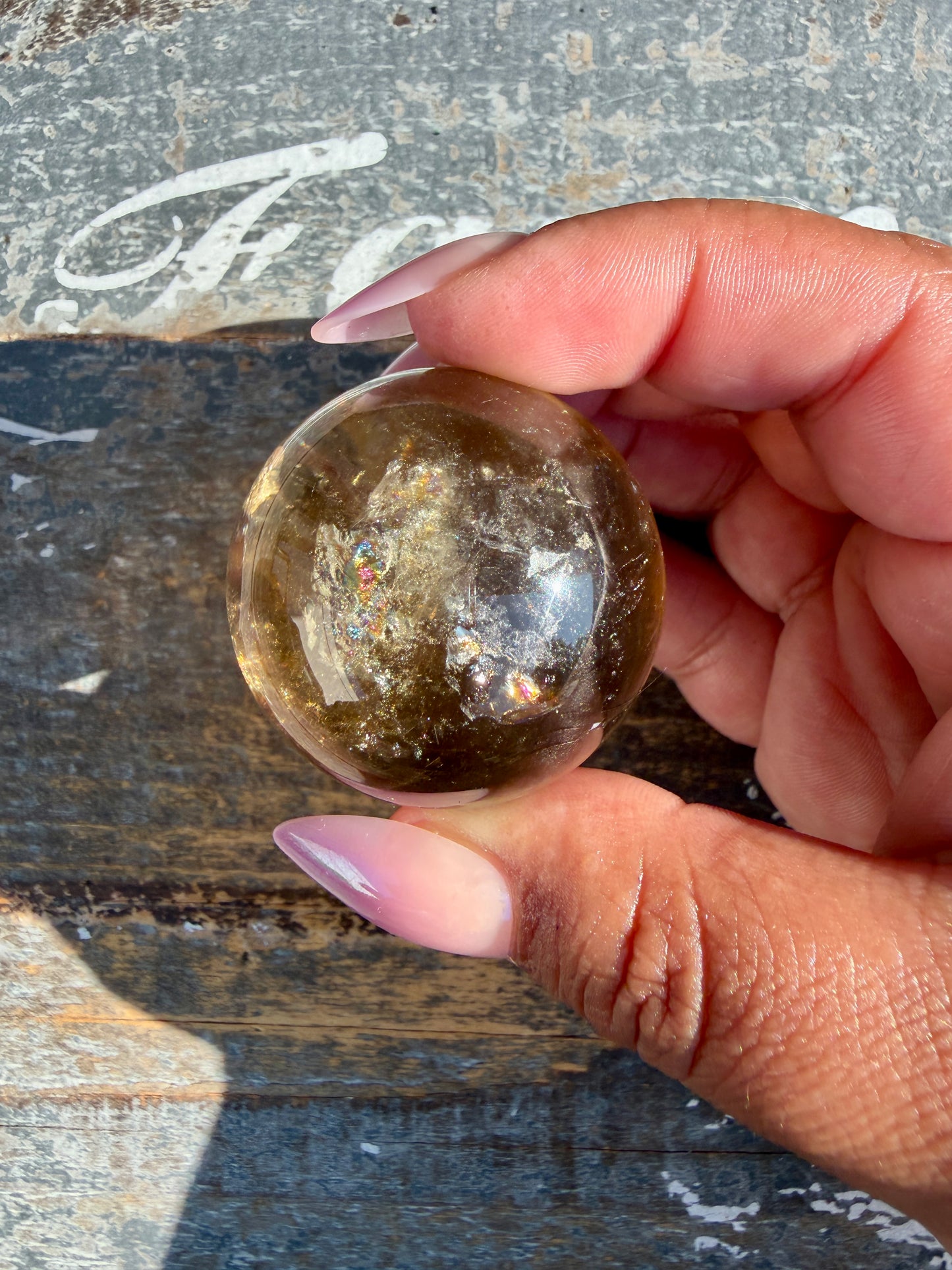 Gorgeous Natural Citrine Sphere from the Congo | Opt F
