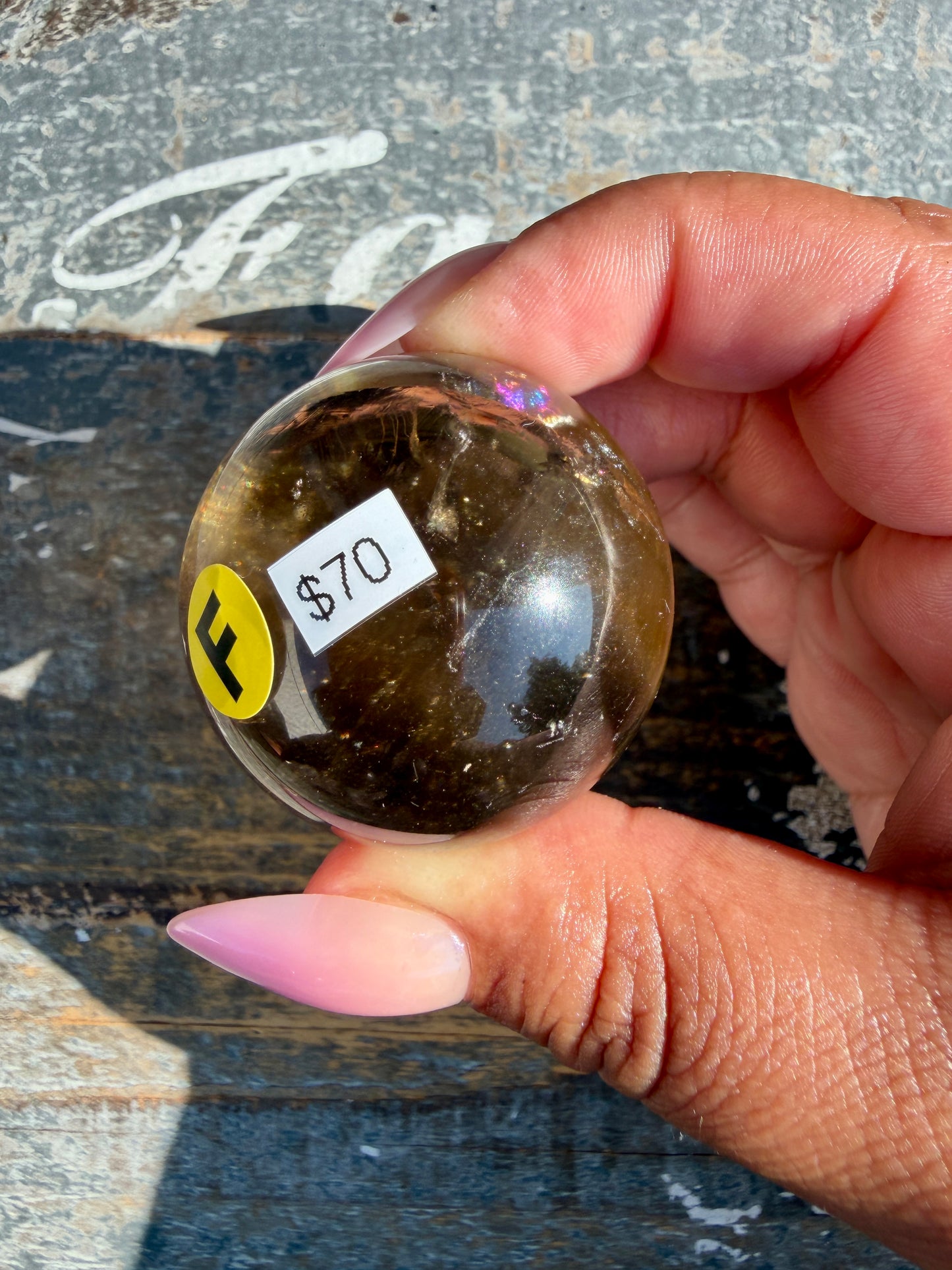 Gorgeous Natural Citrine Sphere from the Congo | Opt F
