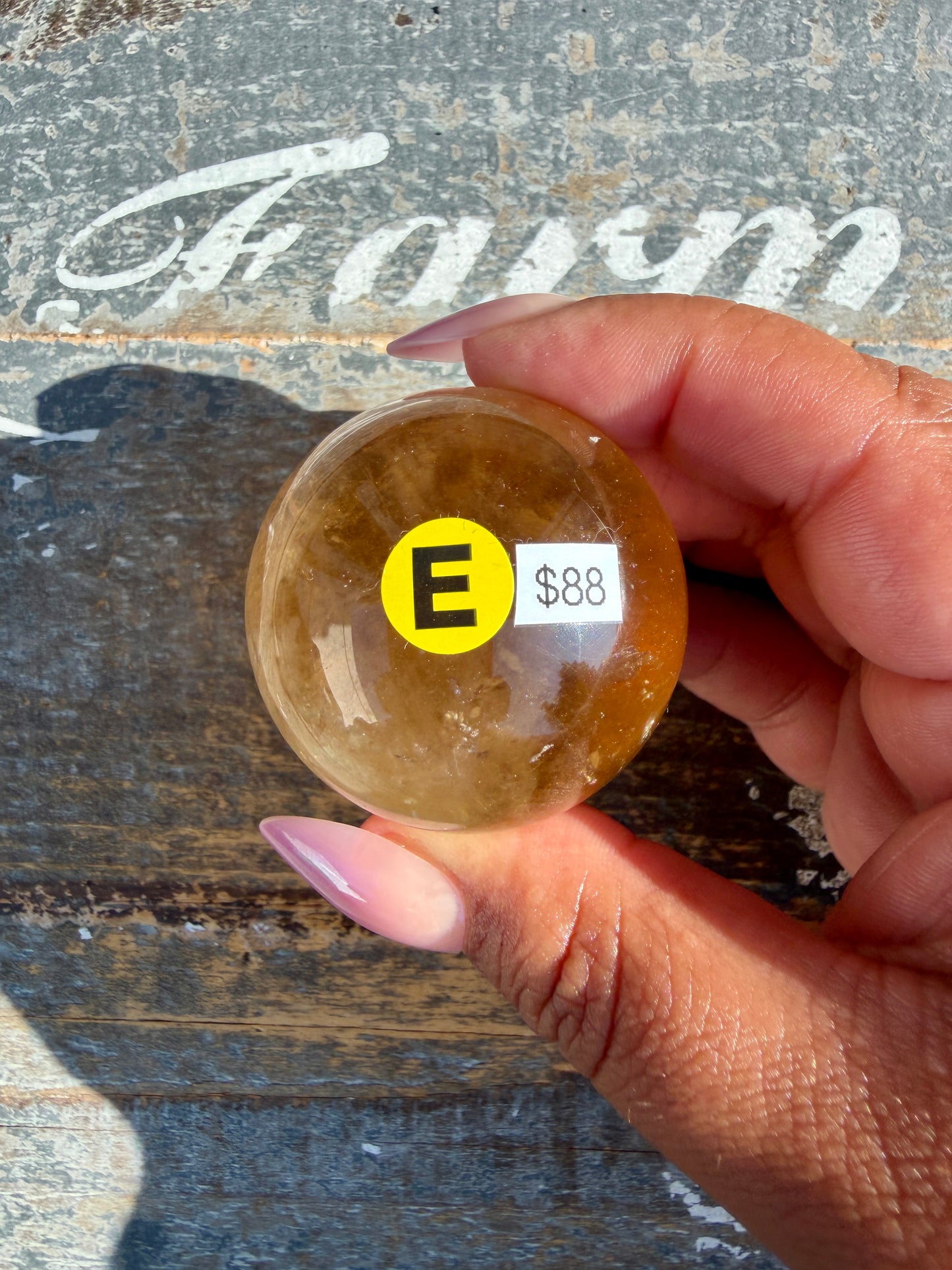 Gorgeous Natural Citrine Sphere from the Congo | Opt E