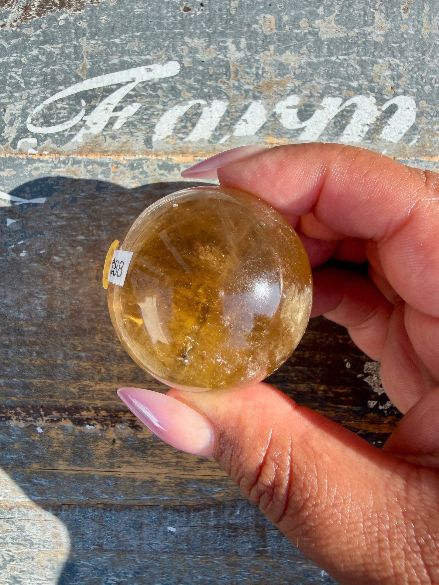 Gorgeous Natural Citrine Sphere from the Congo | Opt E