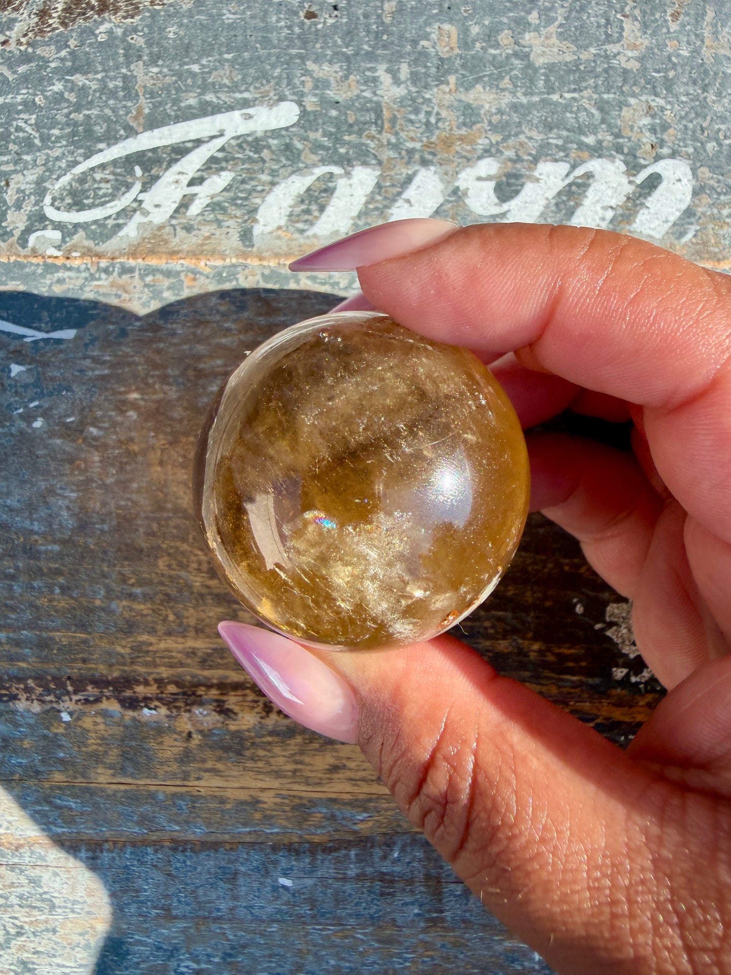 Gorgeous Natural Citrine Sphere from the Congo | Opt E