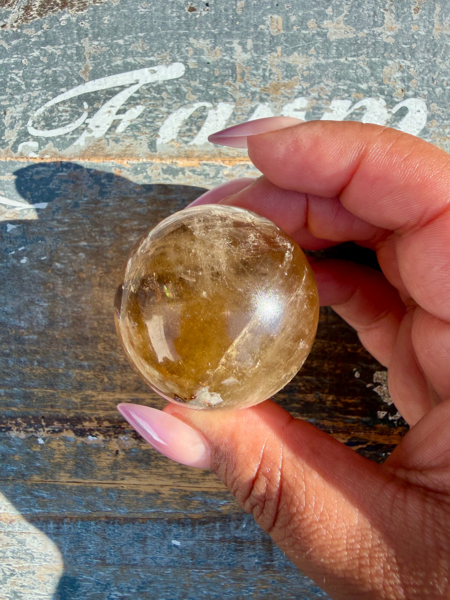 Gorgeous Natural Citrine Sphere from the Congo | Opt E