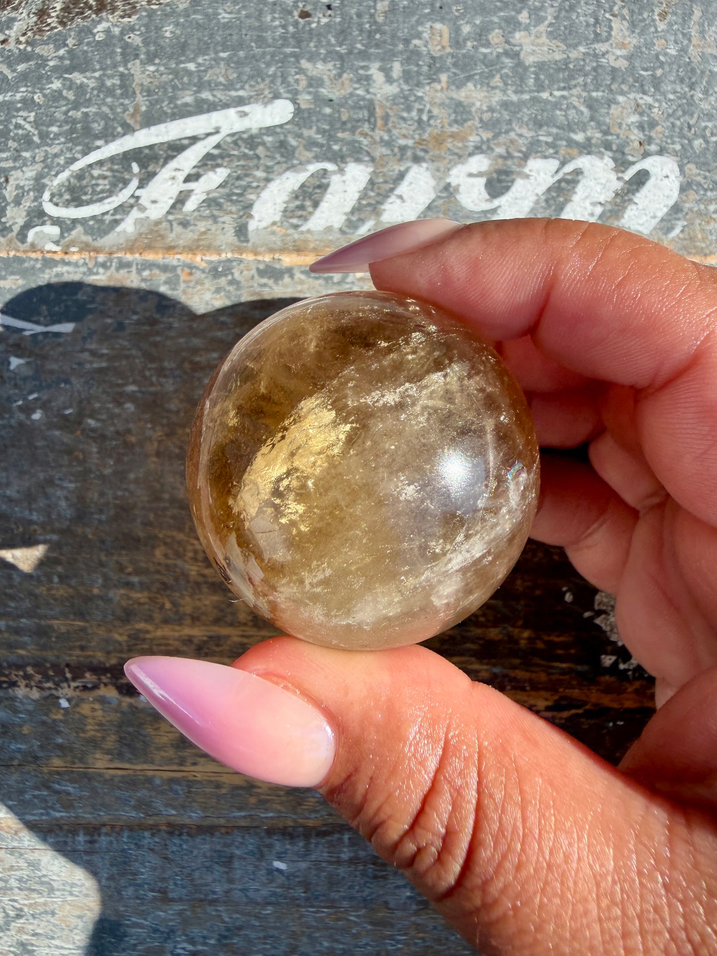 Gorgeous Natural Citrine Sphere from the Congo | Opt E