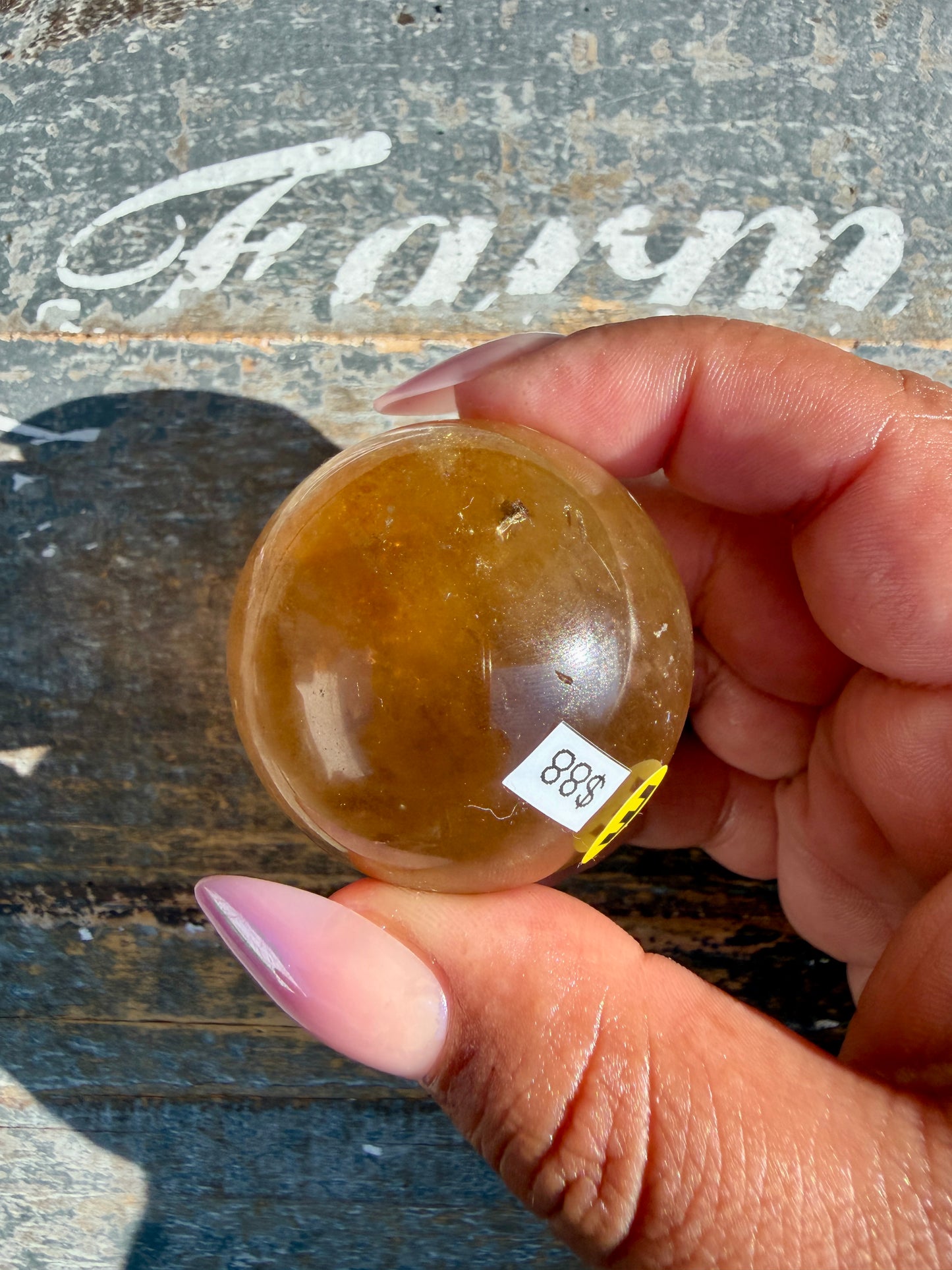 Gorgeous Natural Citrine Sphere from the Congo | Opt E