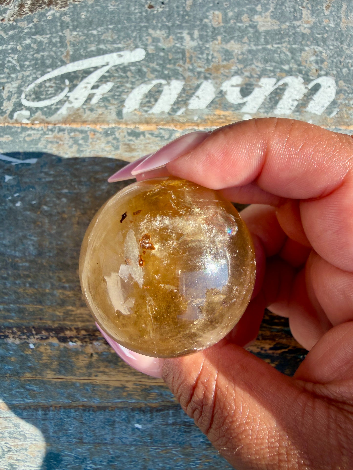 Gorgeous Natural Citrine Sphere from the Congo | Opt E