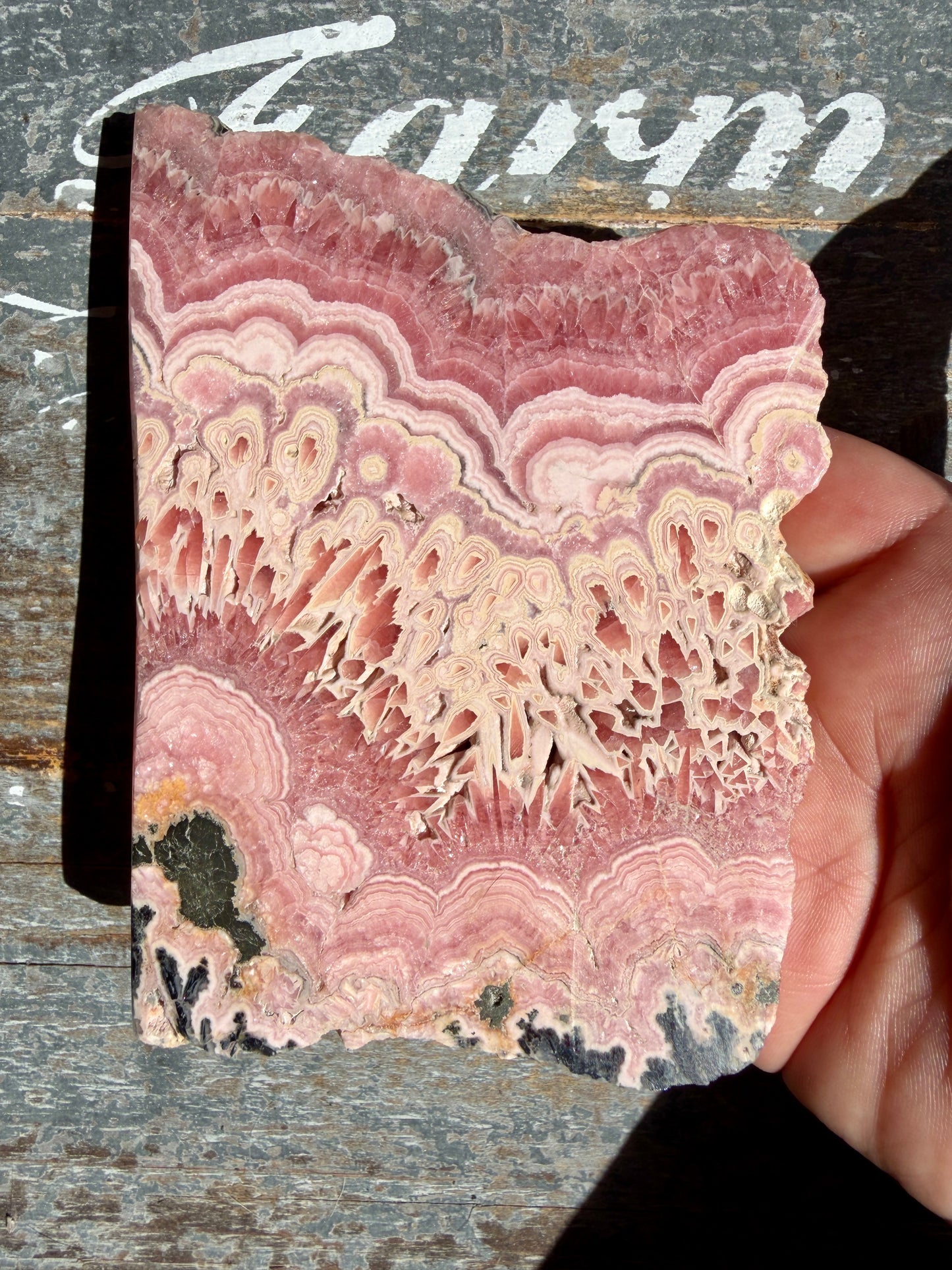 Gorgeous High Quality Rhodochrosite Slab from Argentina
