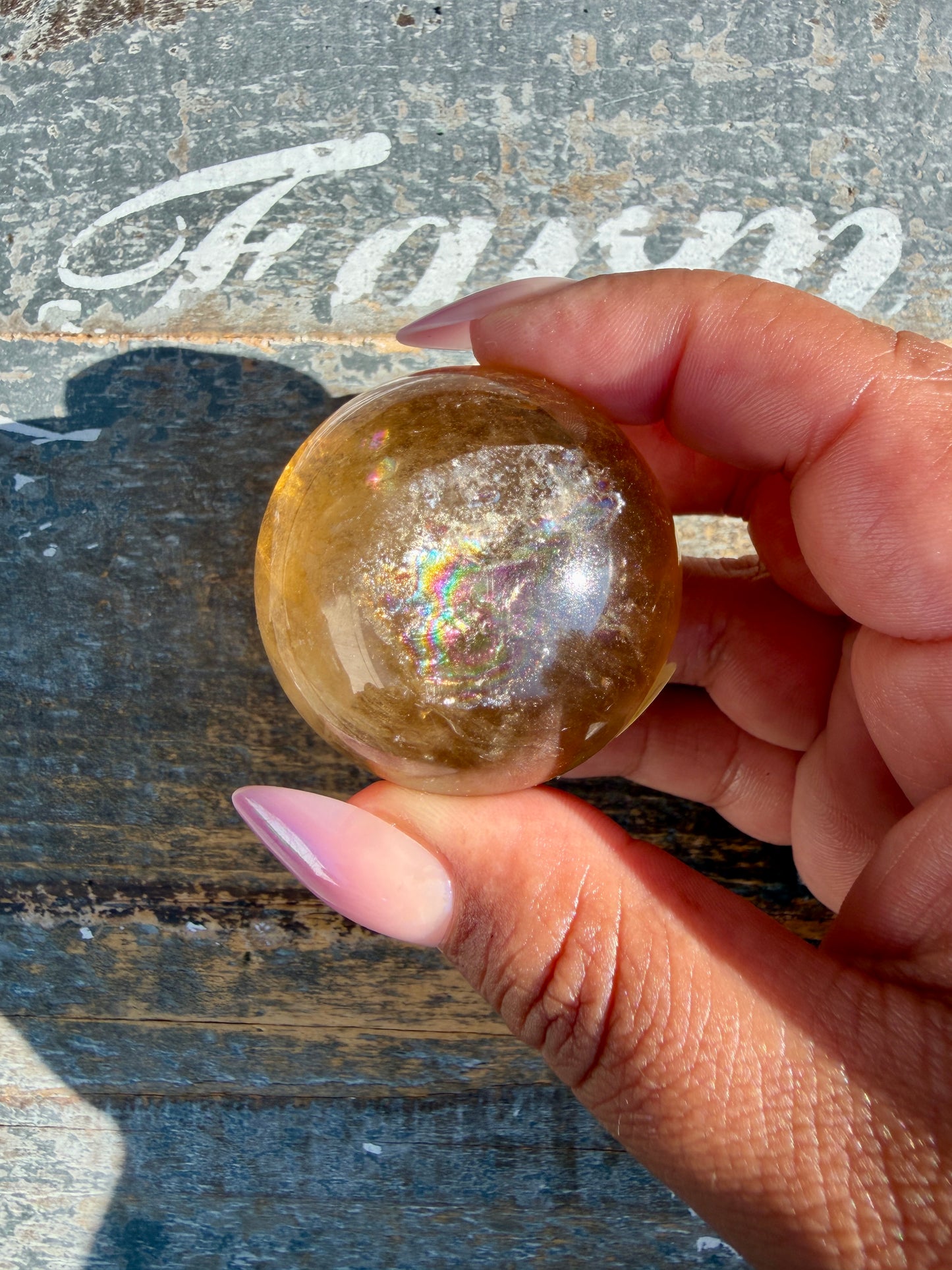 Gorgeous Natural Citrine Sphere from the Congo | Opt E