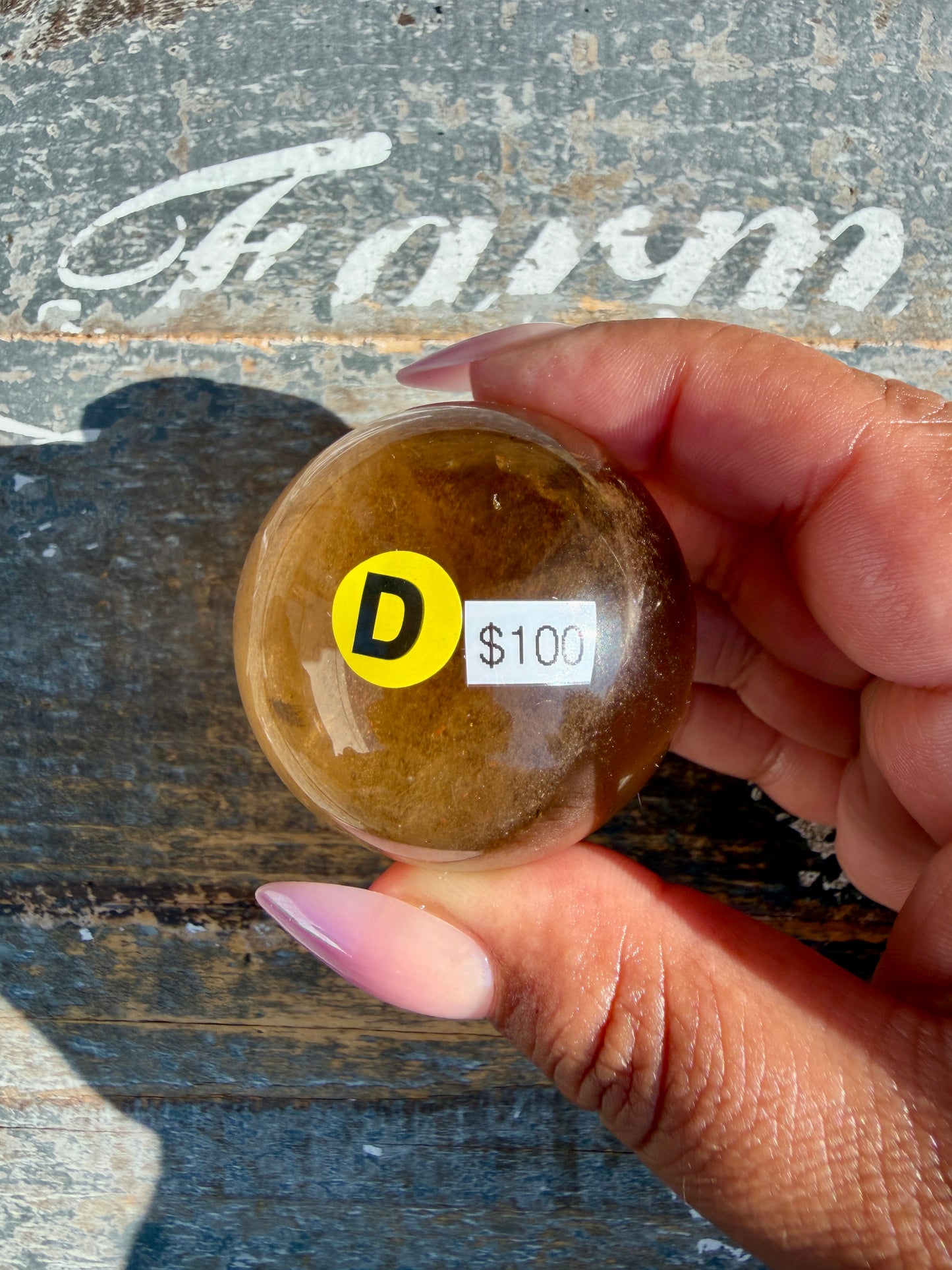 Gorgeous Natural Citrine Sphere from the Congo | Opt D