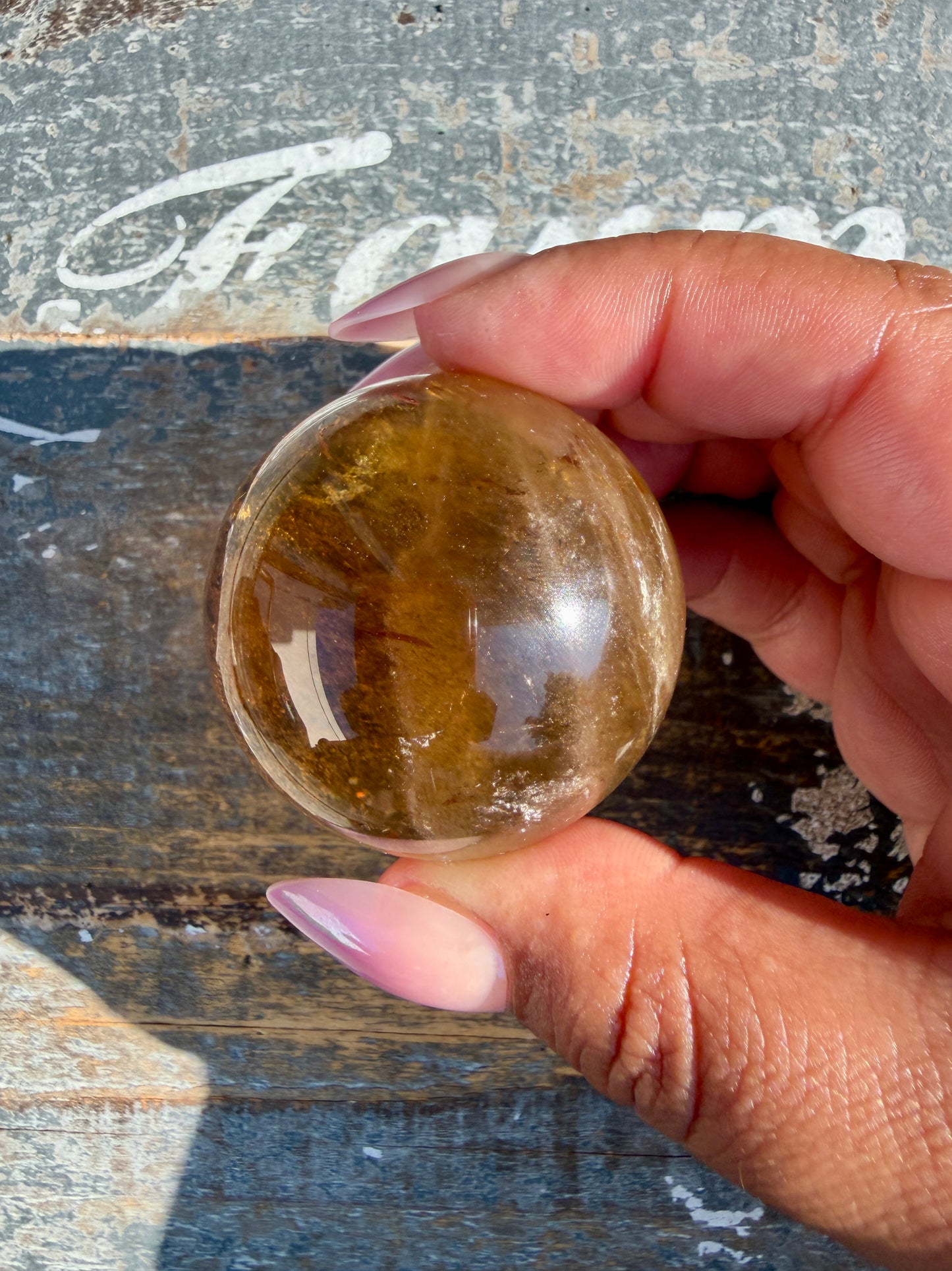 Gorgeous Natural Citrine Sphere from the Congo | Opt D