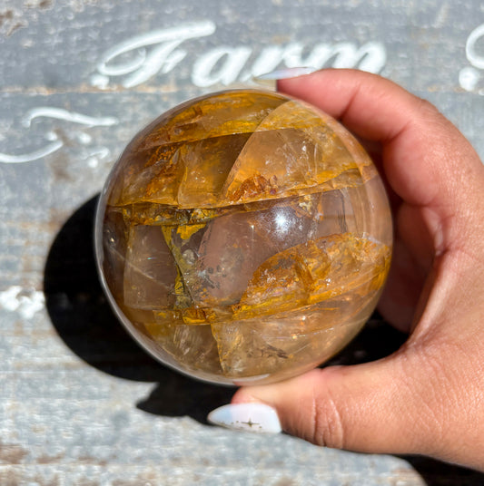 Gorgeous High Quality Golden Healer Sphere with Star Flash | Opt F