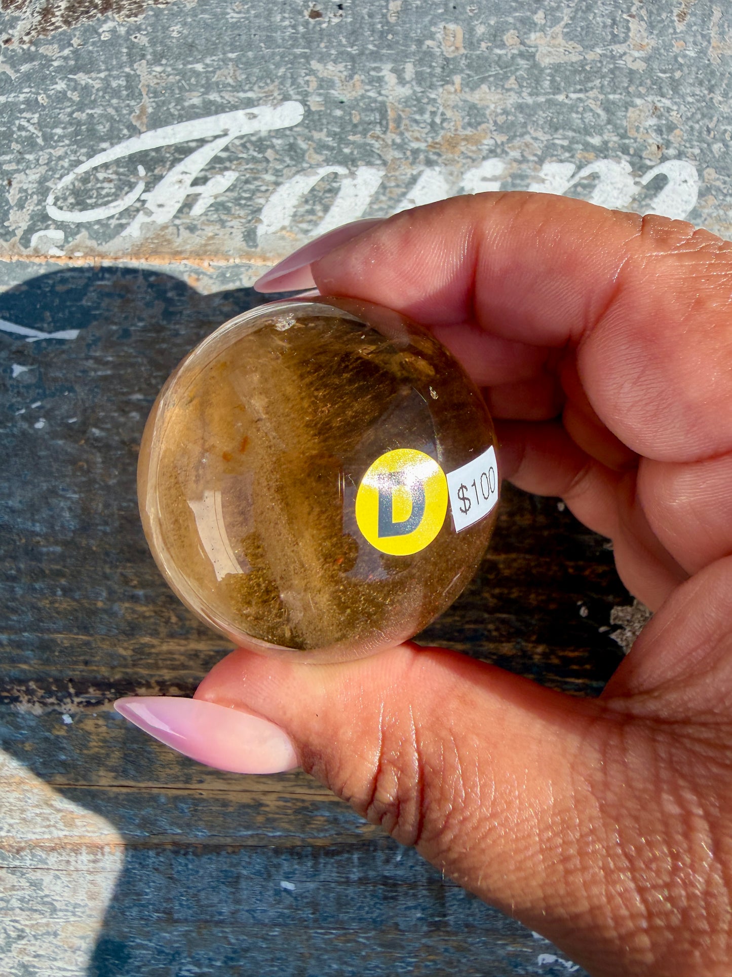 Gorgeous Natural Citrine Sphere from the Congo | Opt D