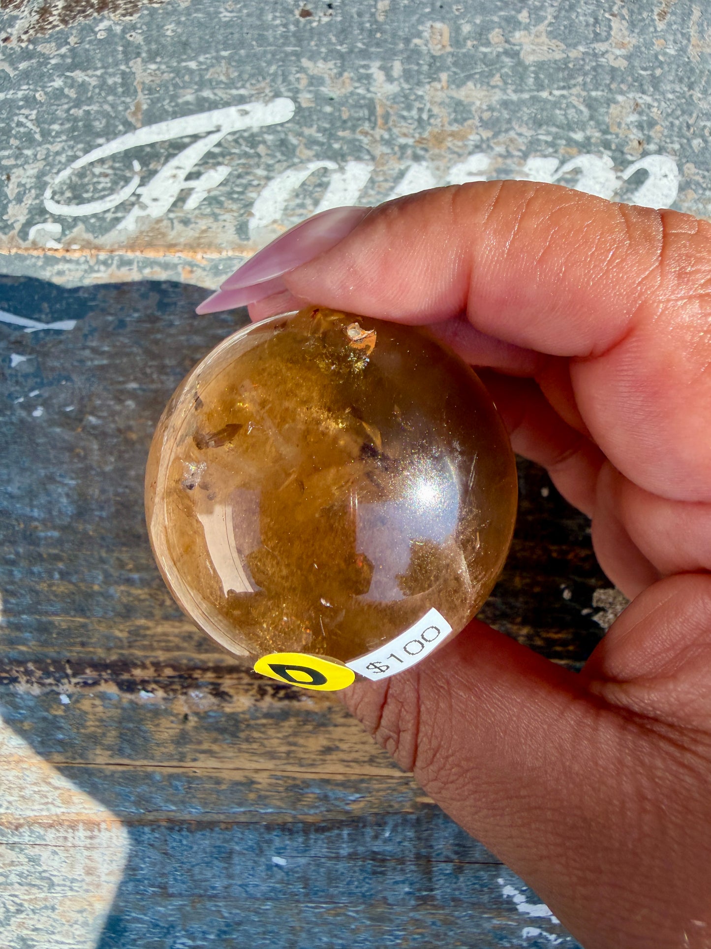 Gorgeous Natural Citrine Sphere from the Congo | Opt D