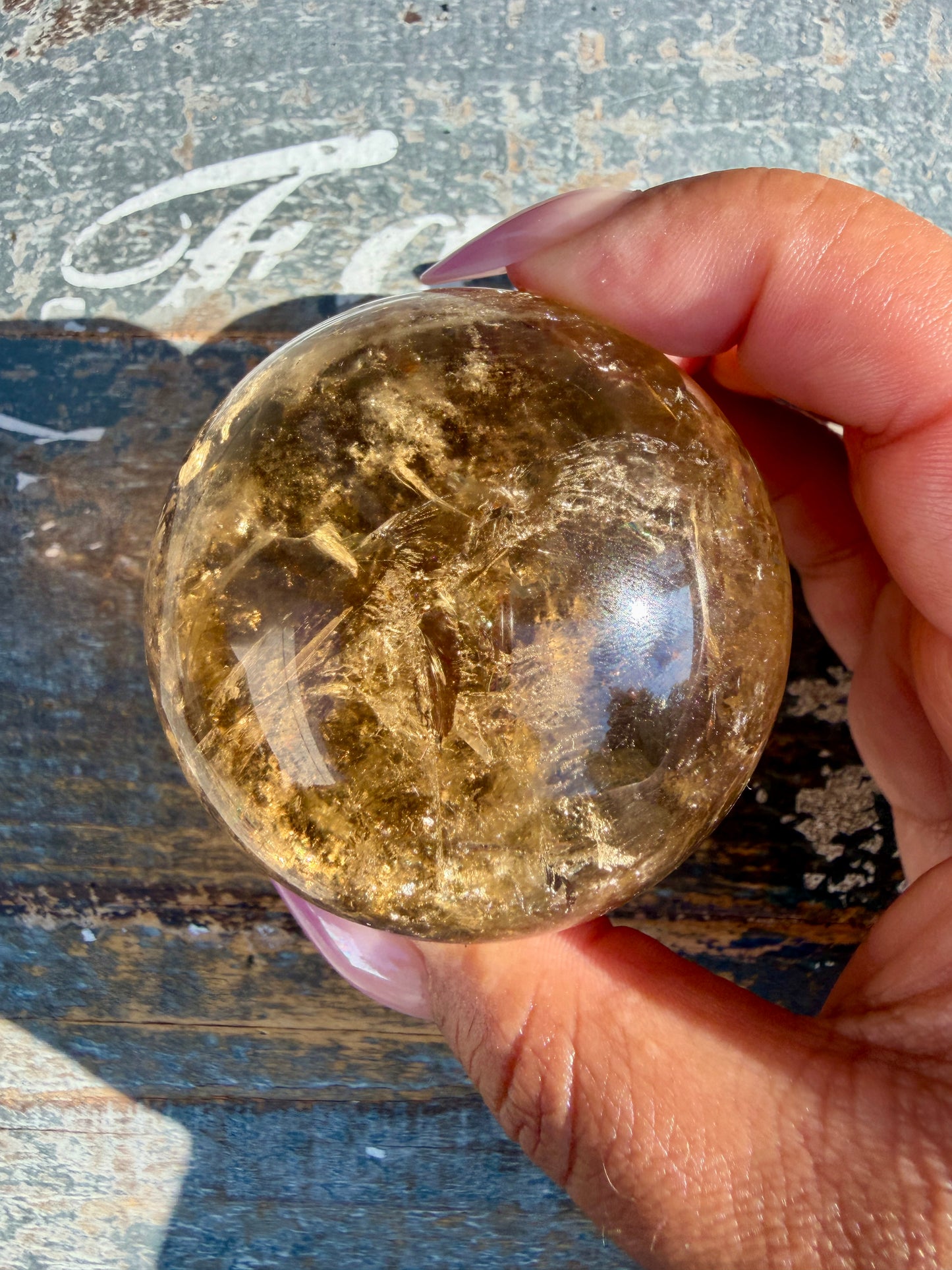 Gorgeous Natural Citrine Sphere from the Congo | Opt A
