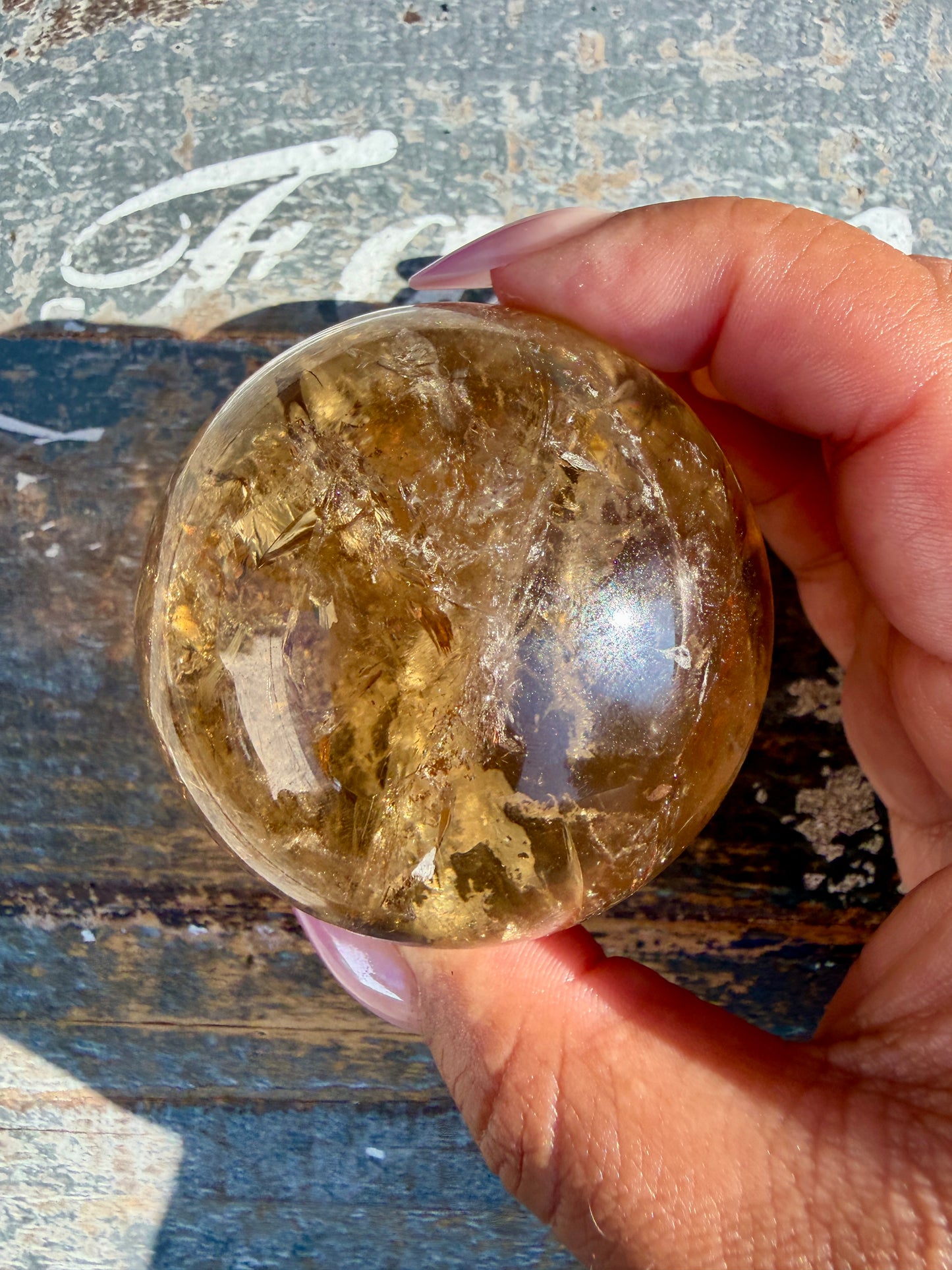 Gorgeous Natural Citrine Sphere from the Congo | Opt A