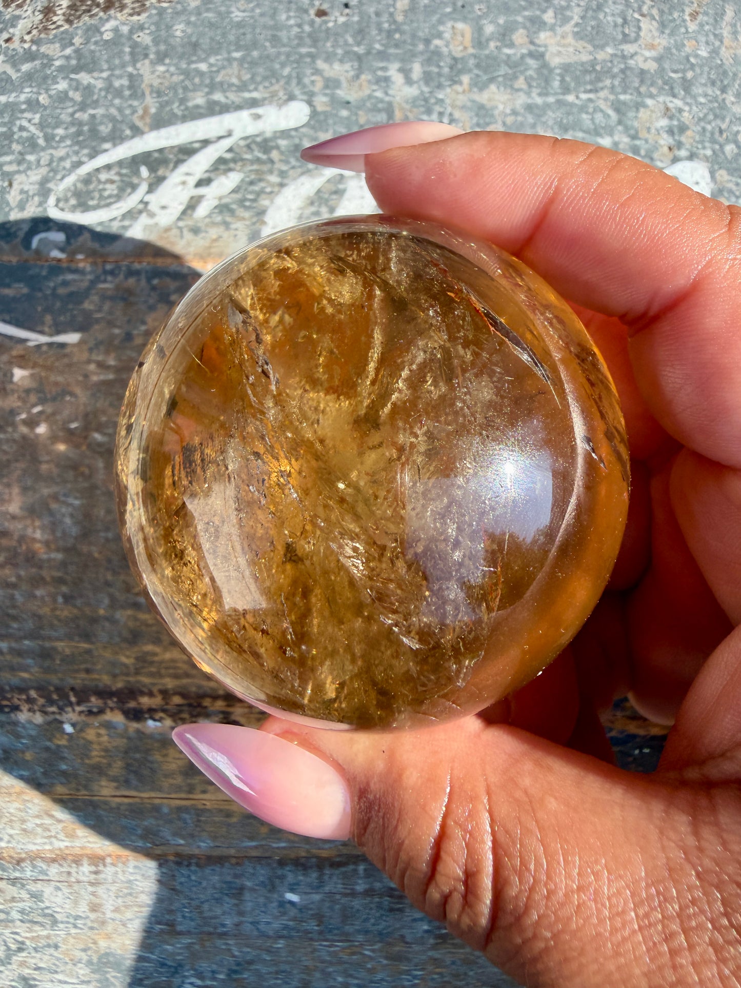 Gorgeous Natural Citrine Sphere from the Congo | Opt A