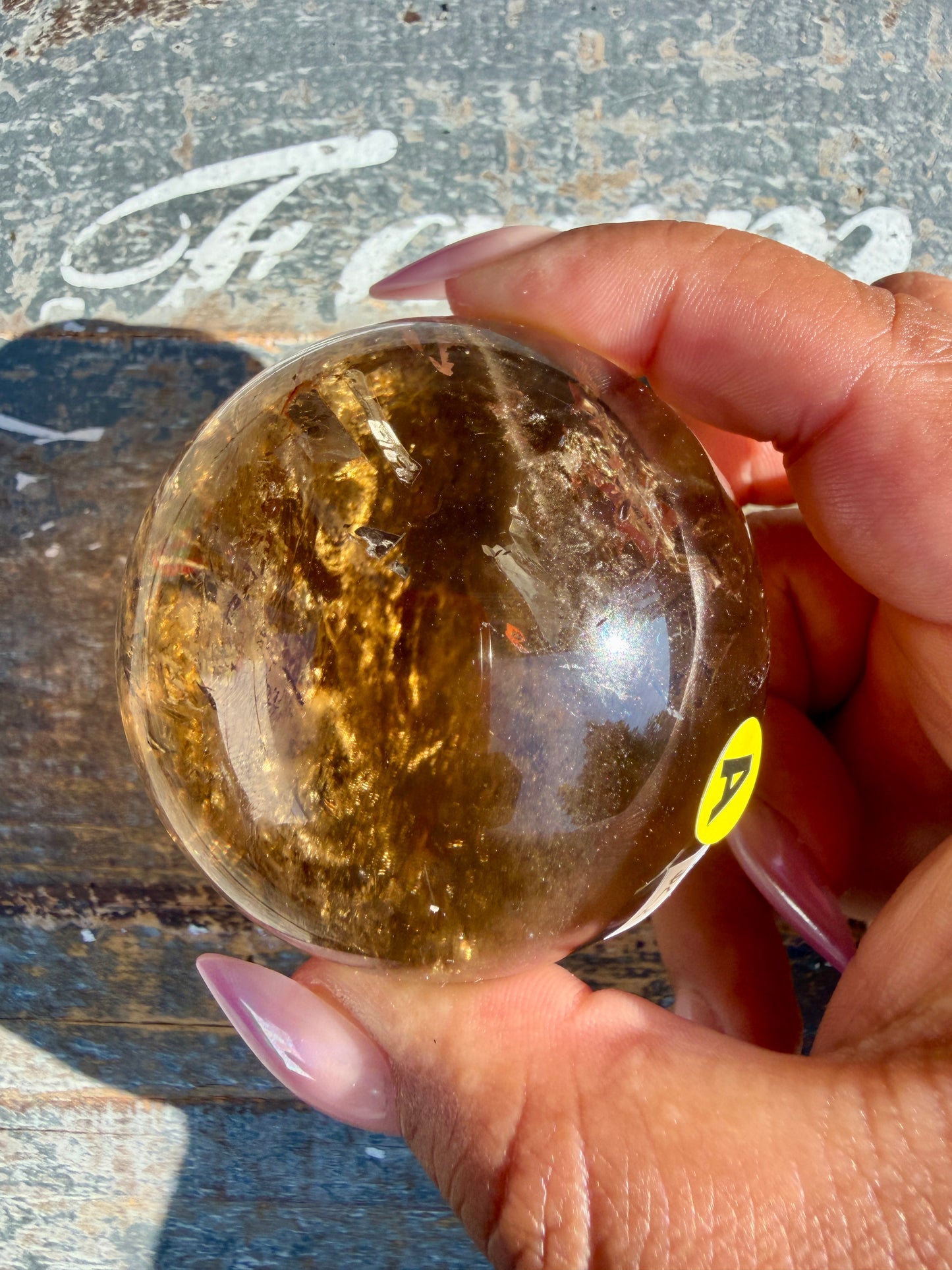 Gorgeous Natural Citrine Sphere from the Congo | Opt A