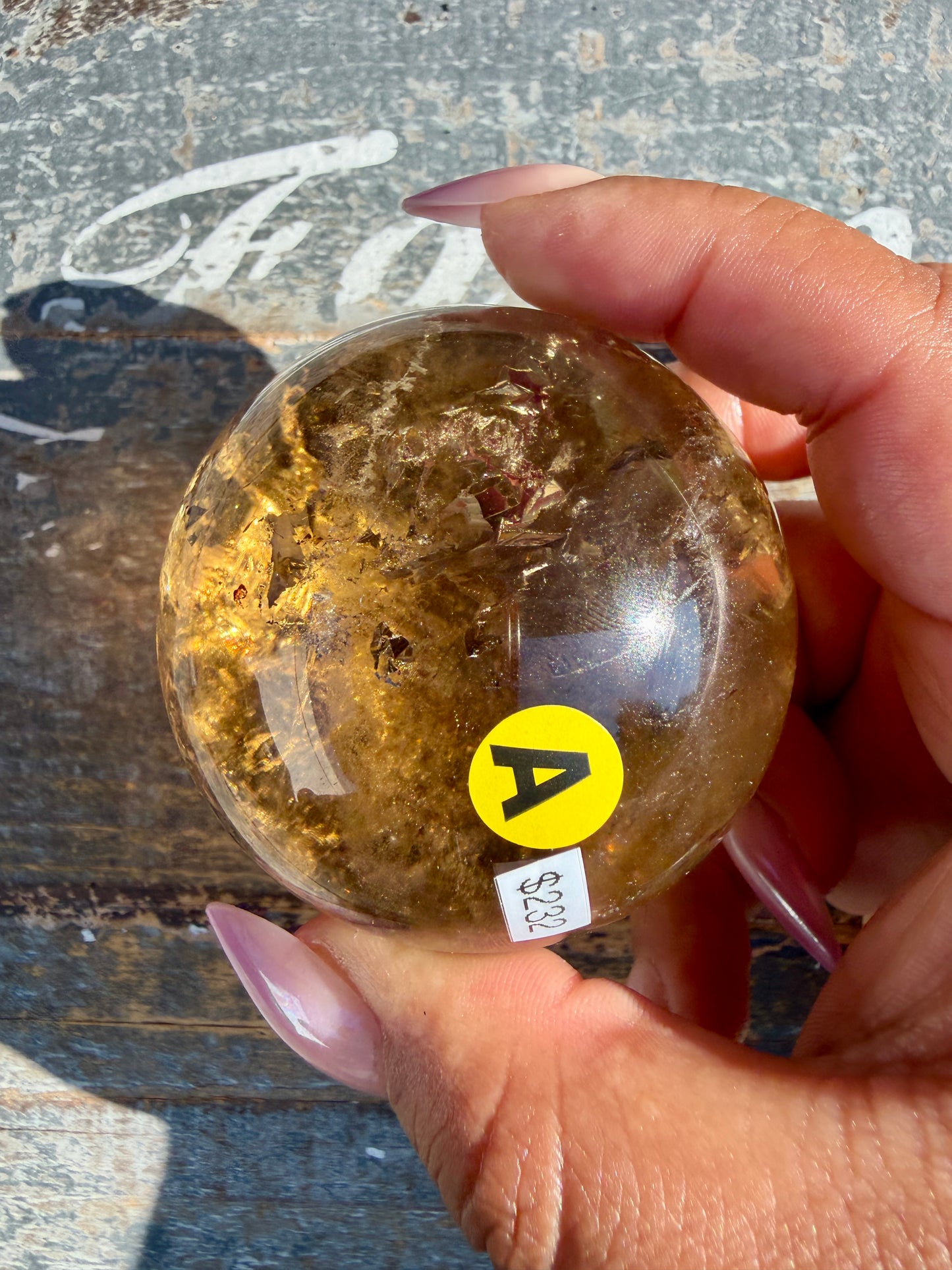Gorgeous Natural Citrine Sphere from the Congo | Opt A