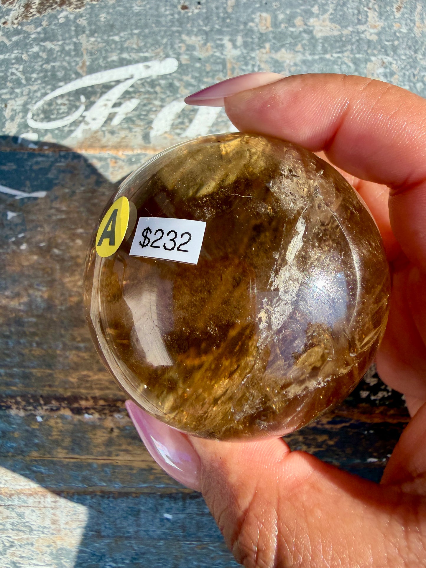 Gorgeous Natural Citrine Sphere from the Congo | Opt A