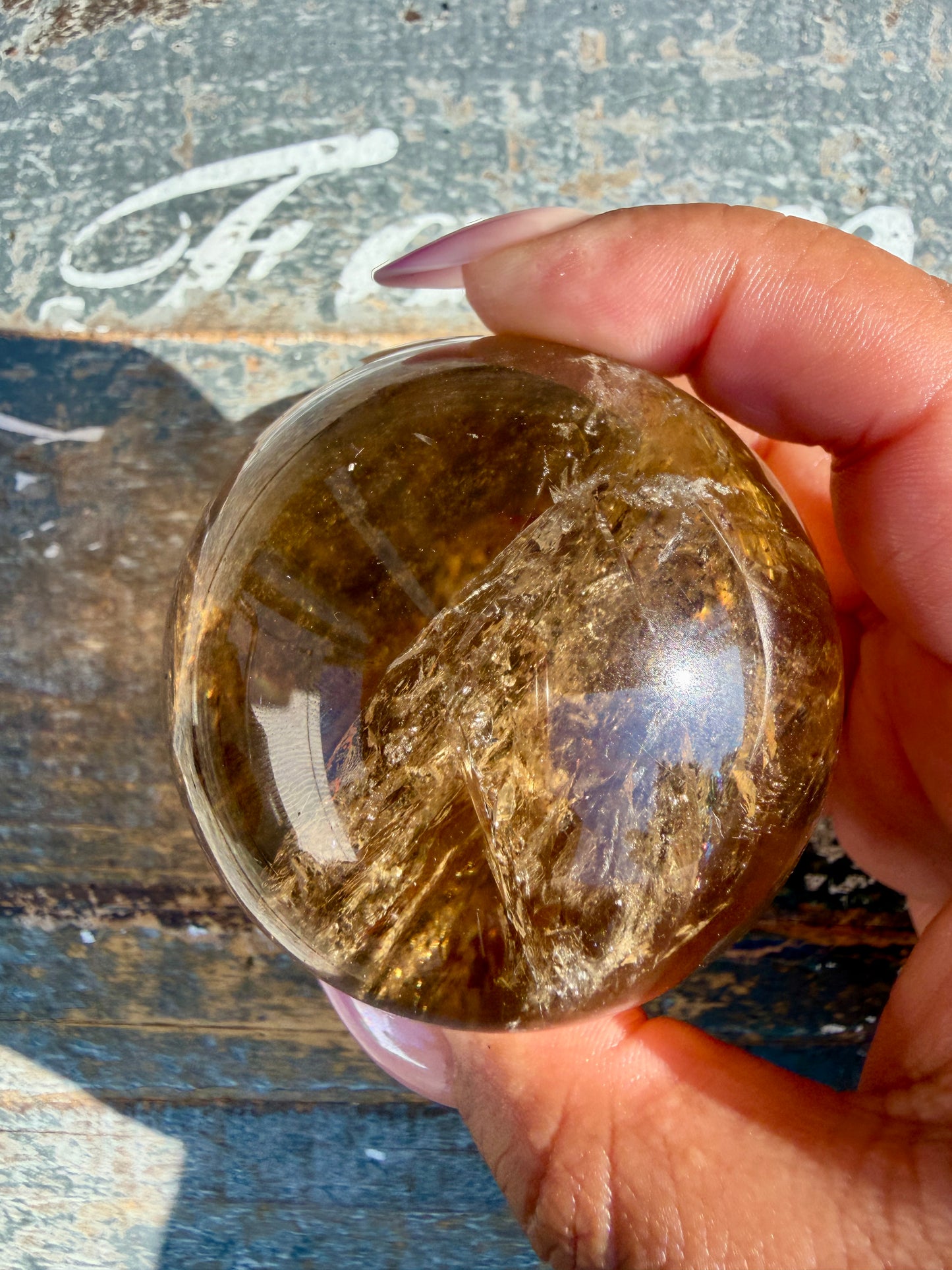 Gorgeous Natural Citrine Sphere from the Congo | Opt A