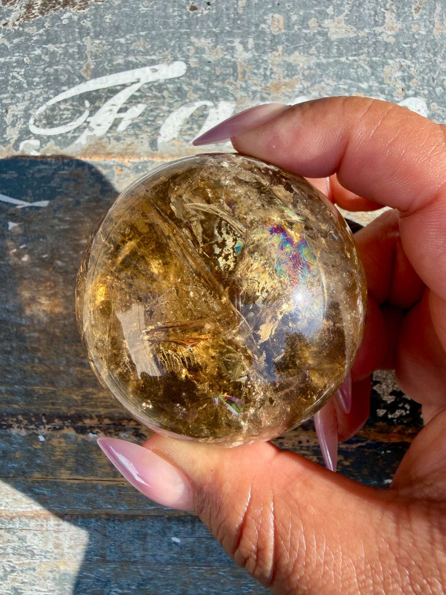 Gorgeous Natural Citrine Sphere from the Congo | Opt A