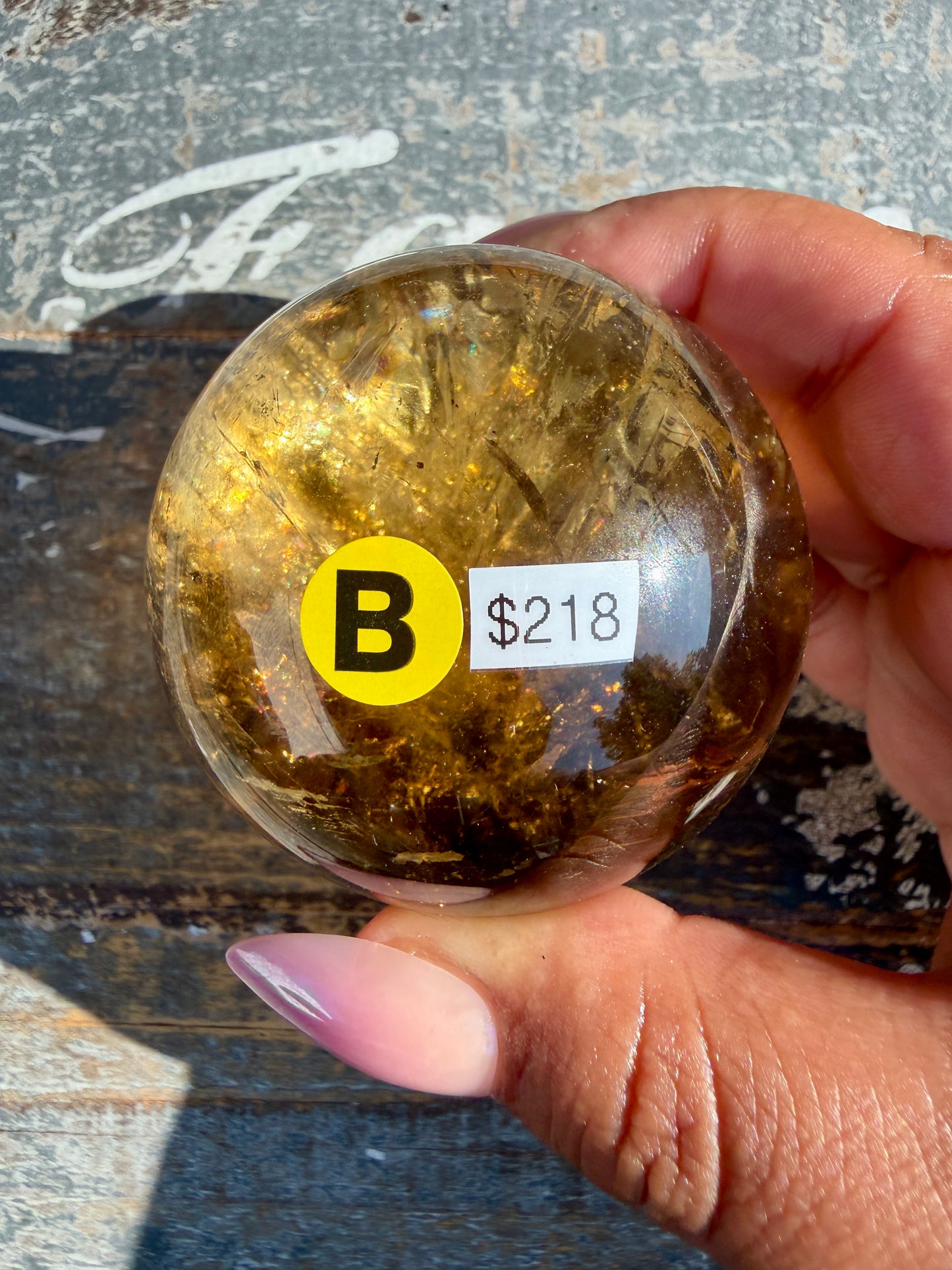Gorgeous Natural Citrine Sphere from the Congo | Opt B